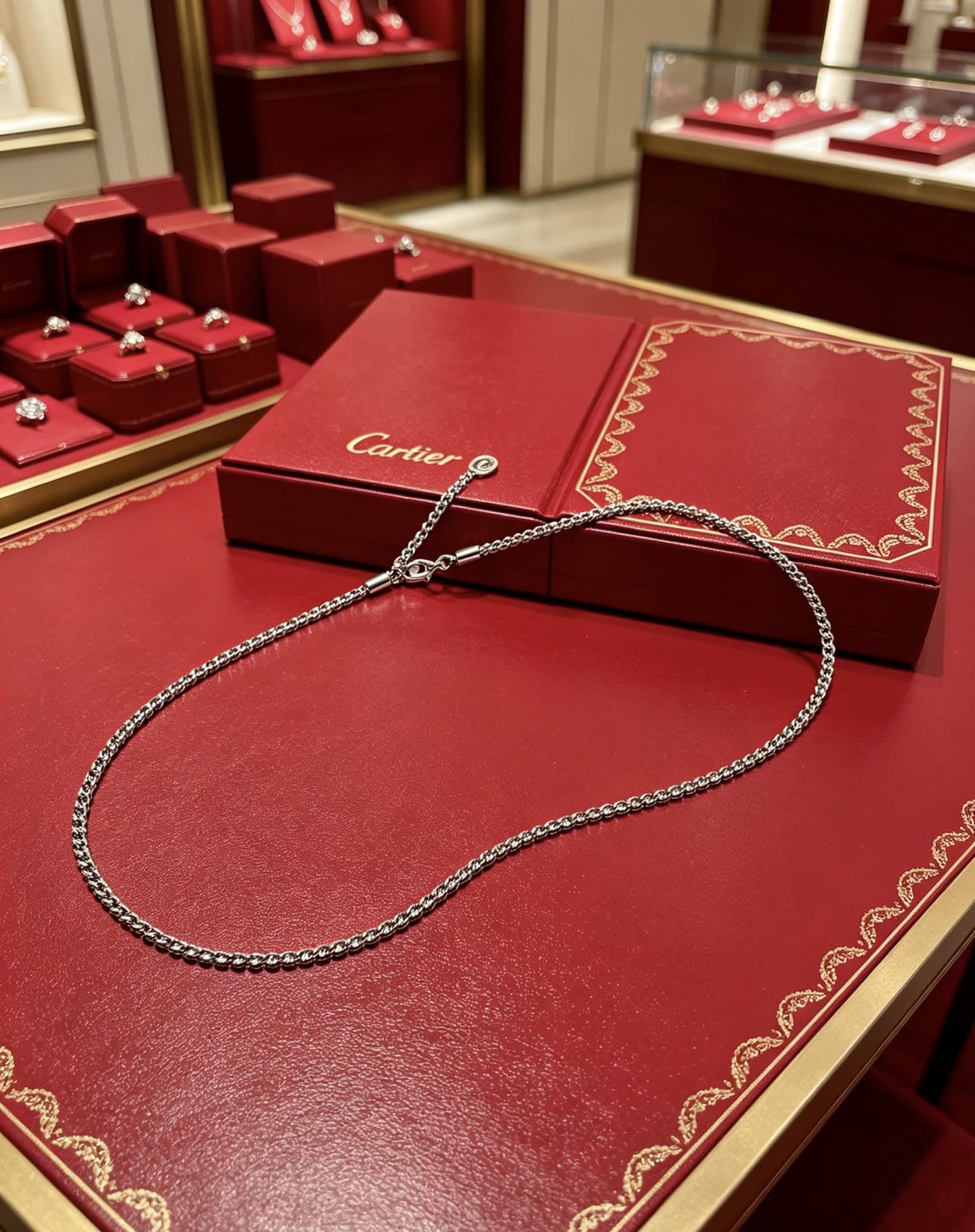 Cartier Silver Chain Necklace