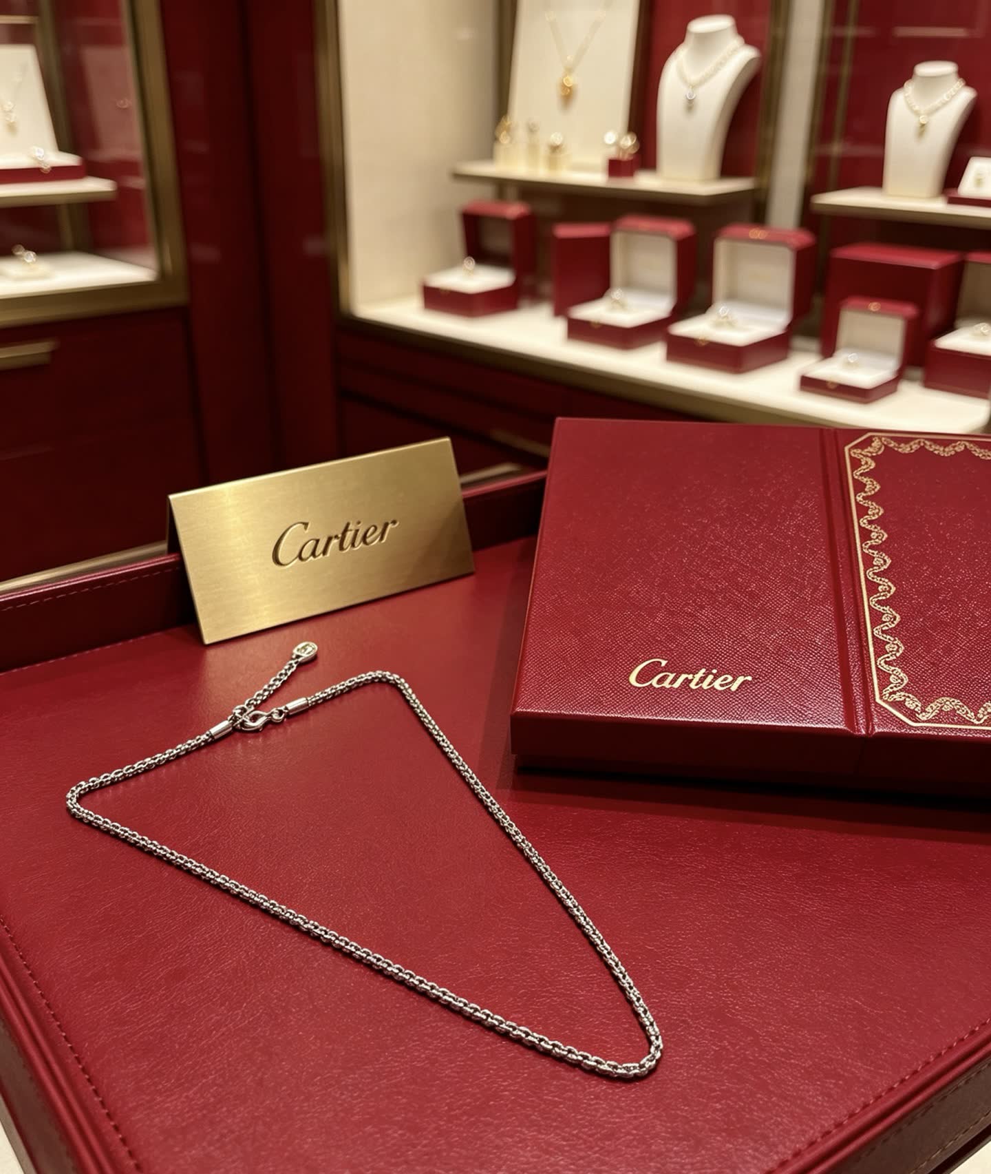 Cartier Silver Chain Necklace