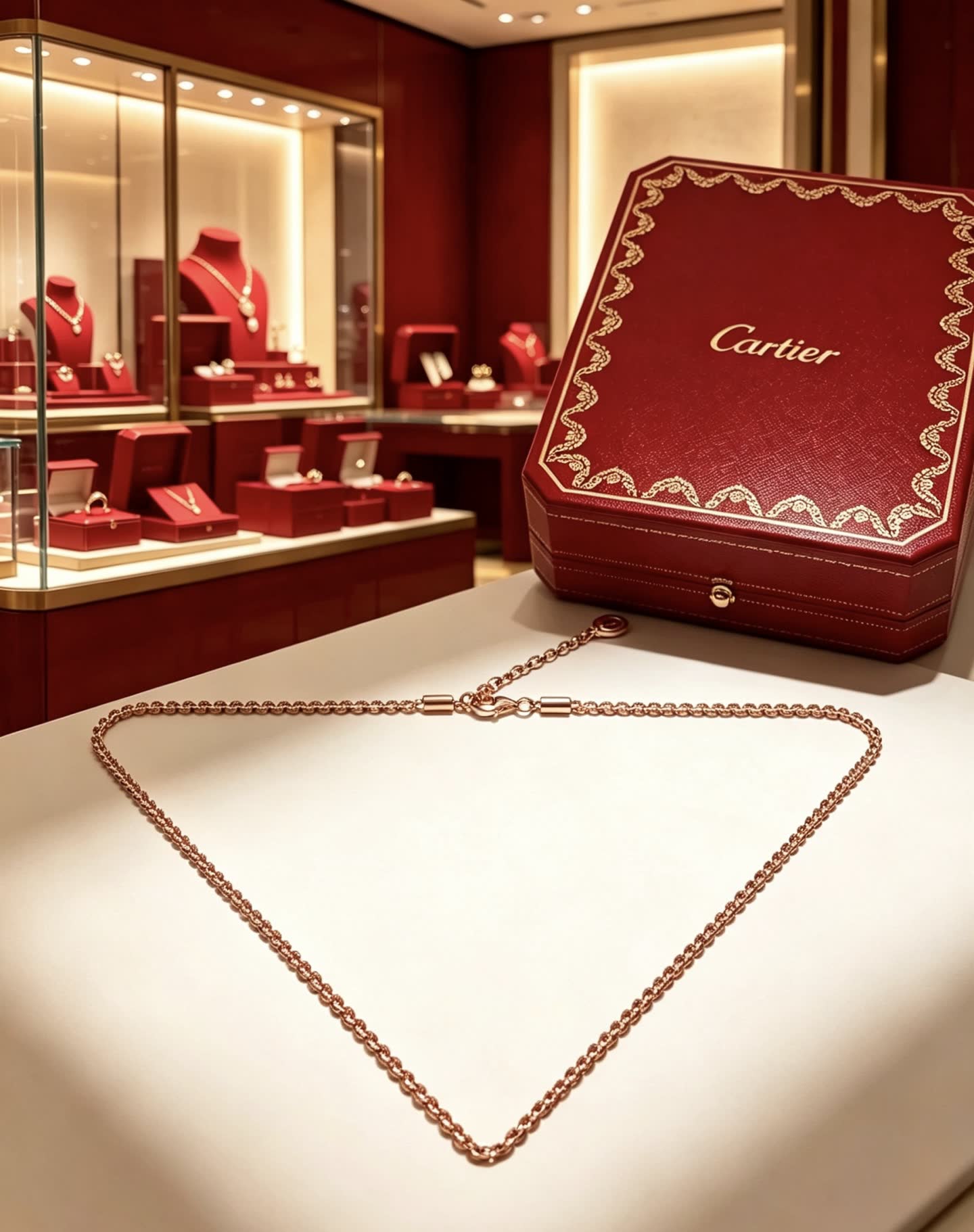 Cartier Rose Gold Necklace
