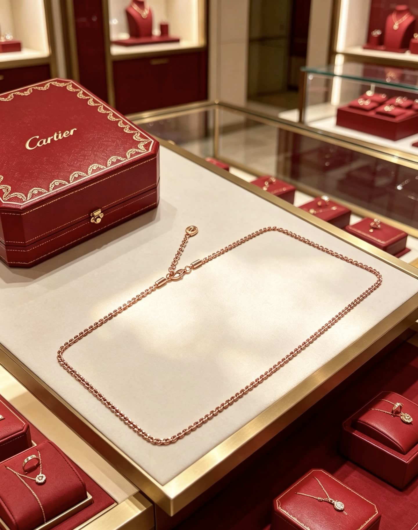 Cartier Rose Gold Necklace