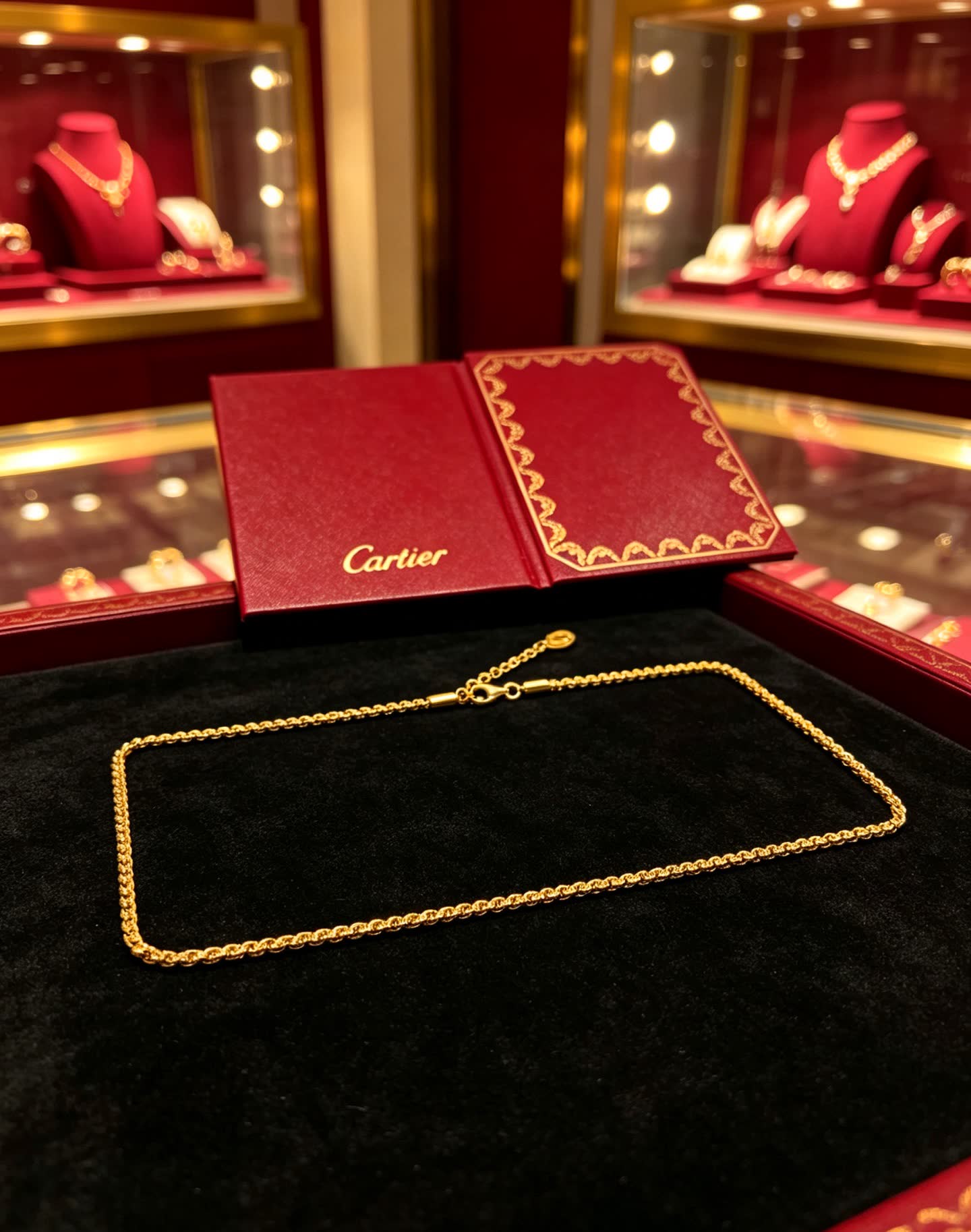 Cartier Gold Chain Necklace