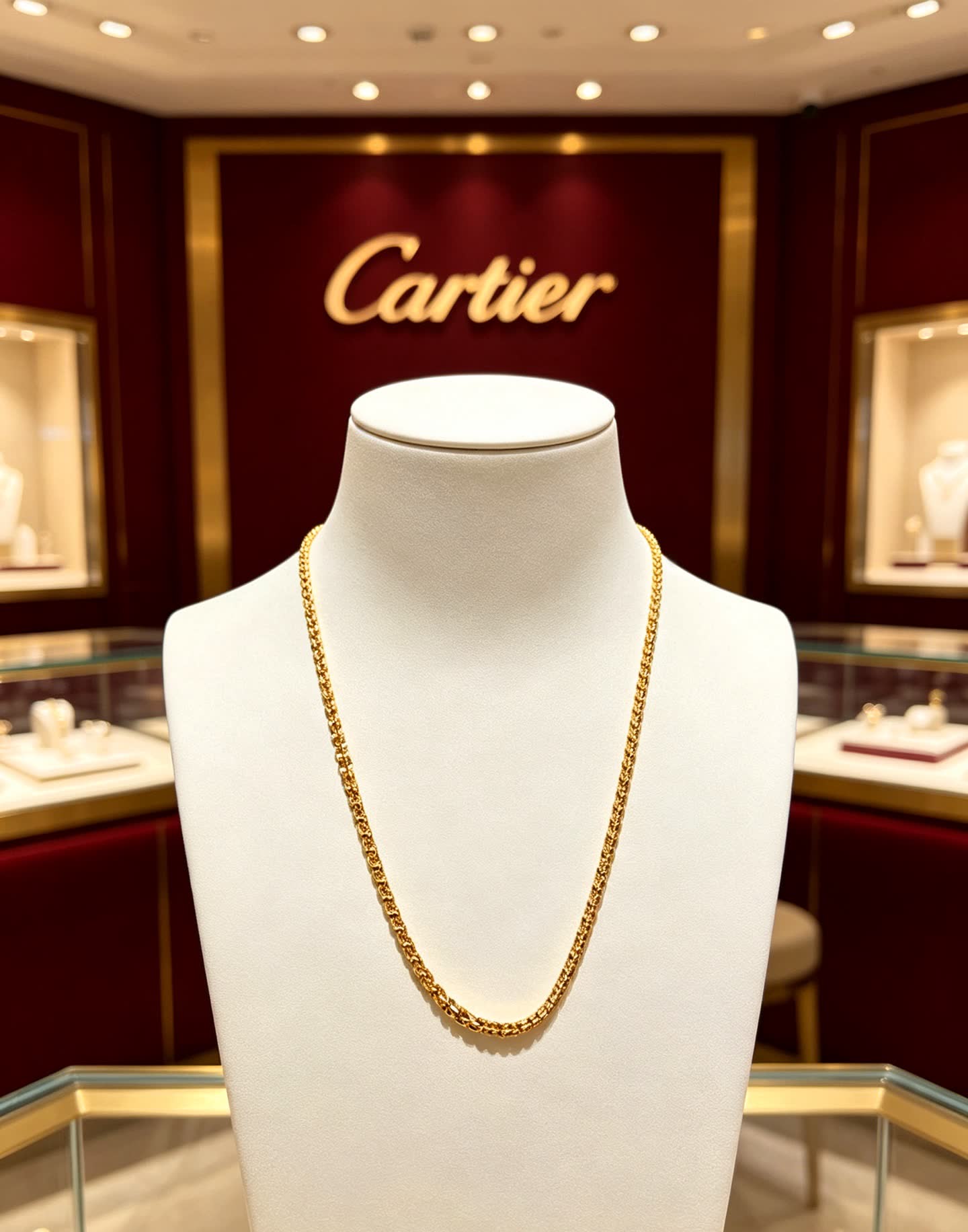 Cartier Gold Chain Necklace