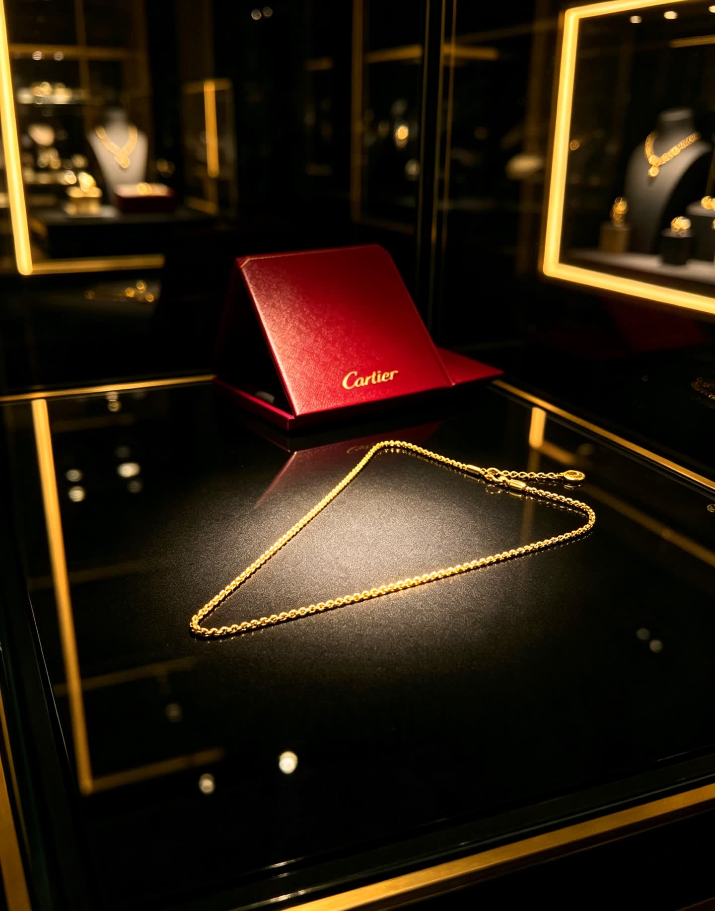 Cartier Gold Chain Necklace