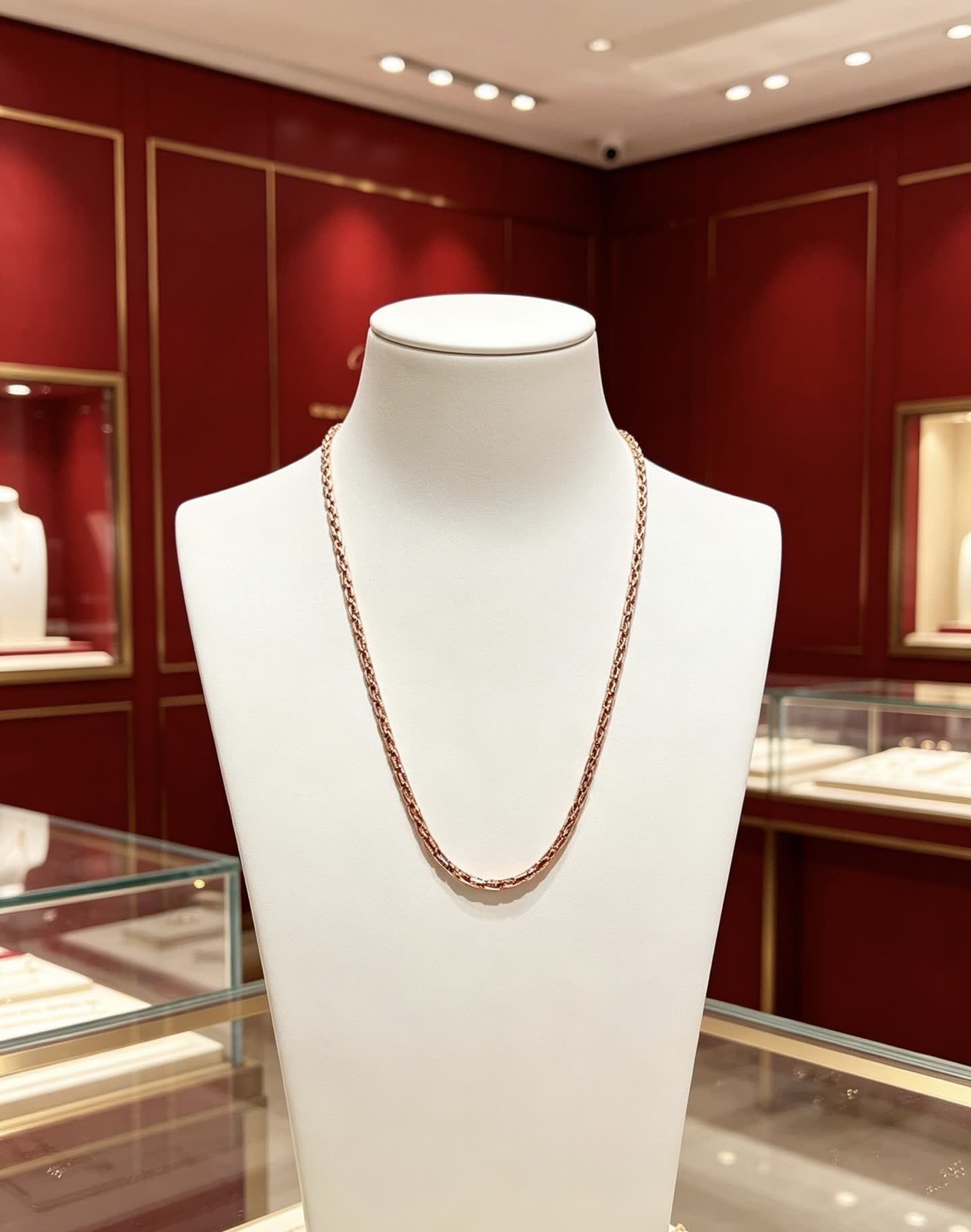 Cartier Rose Gold Chain Necklace