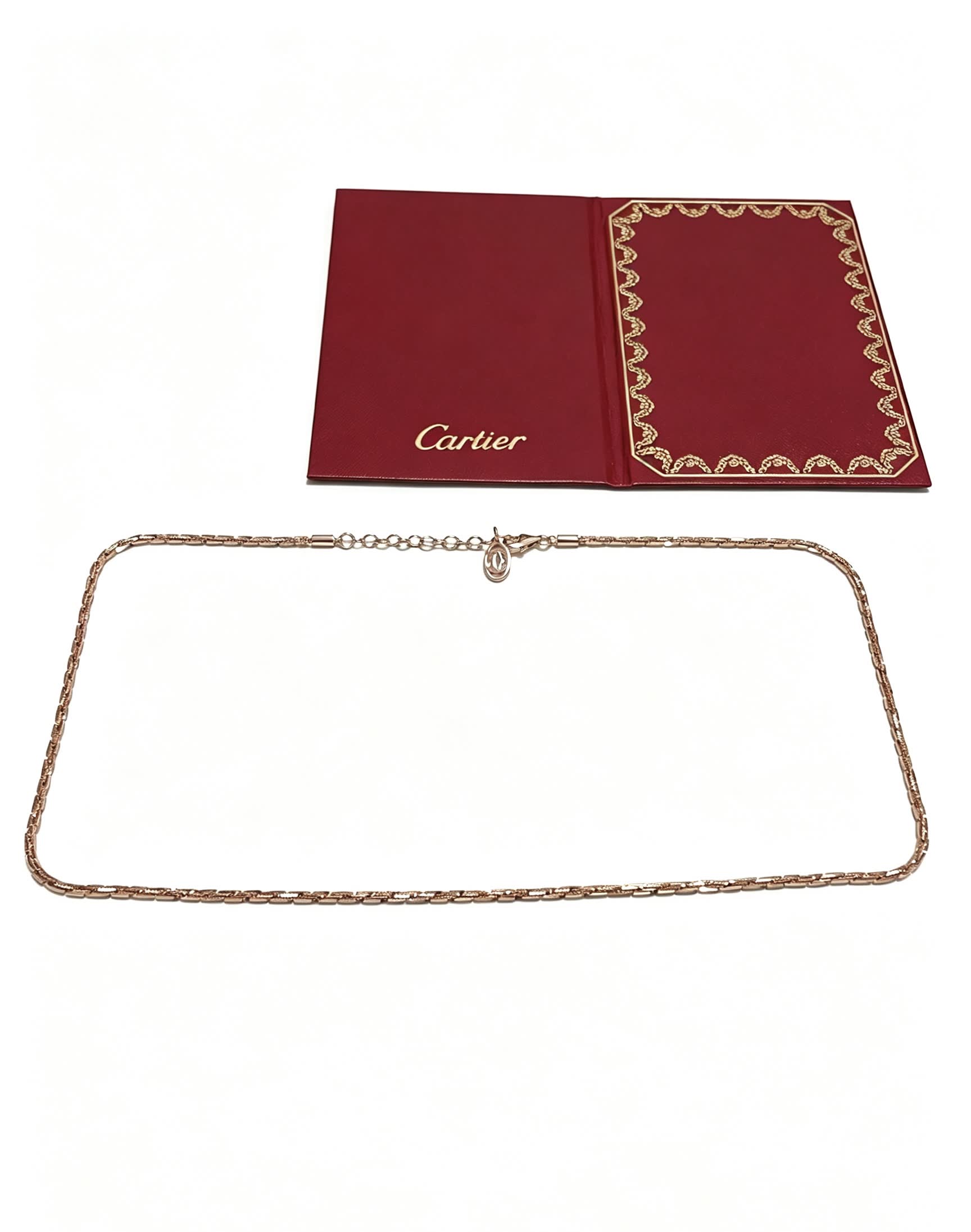 Cartier Rose Gold Chain Necklace