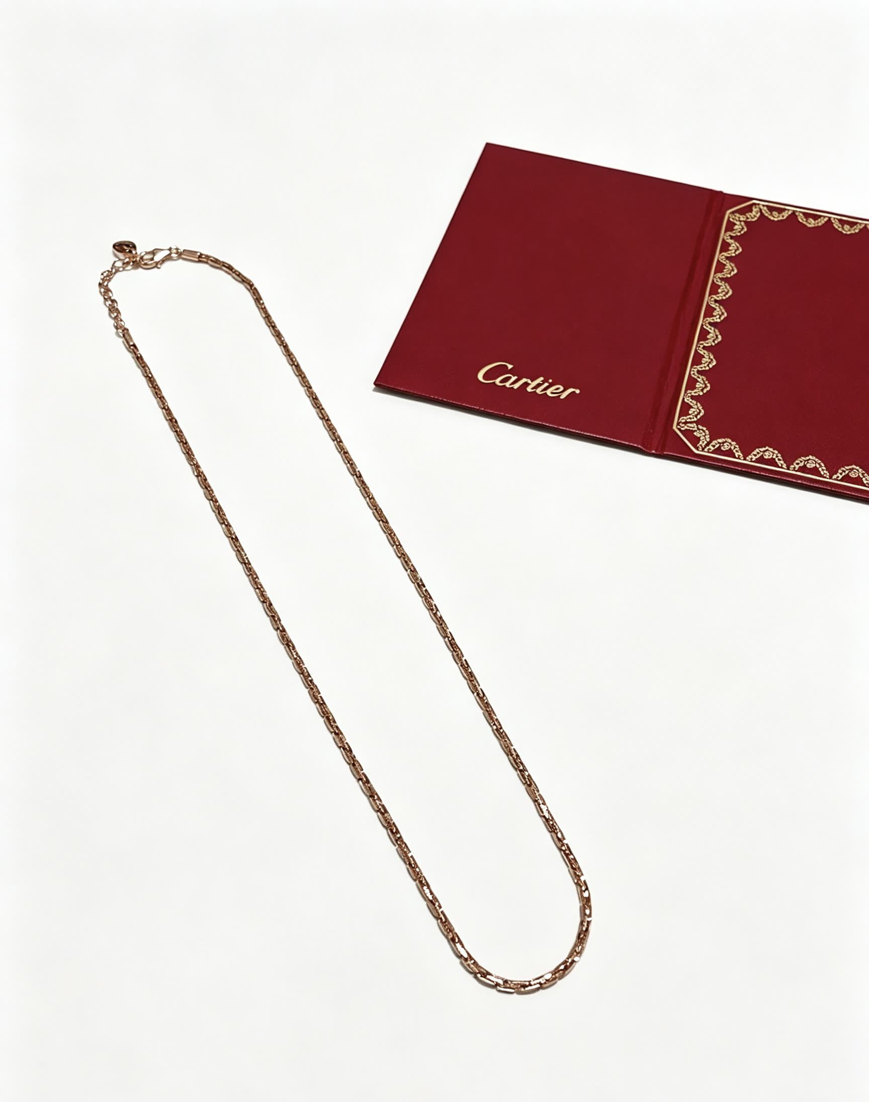 Cartier Rose Gold Chain Necklace