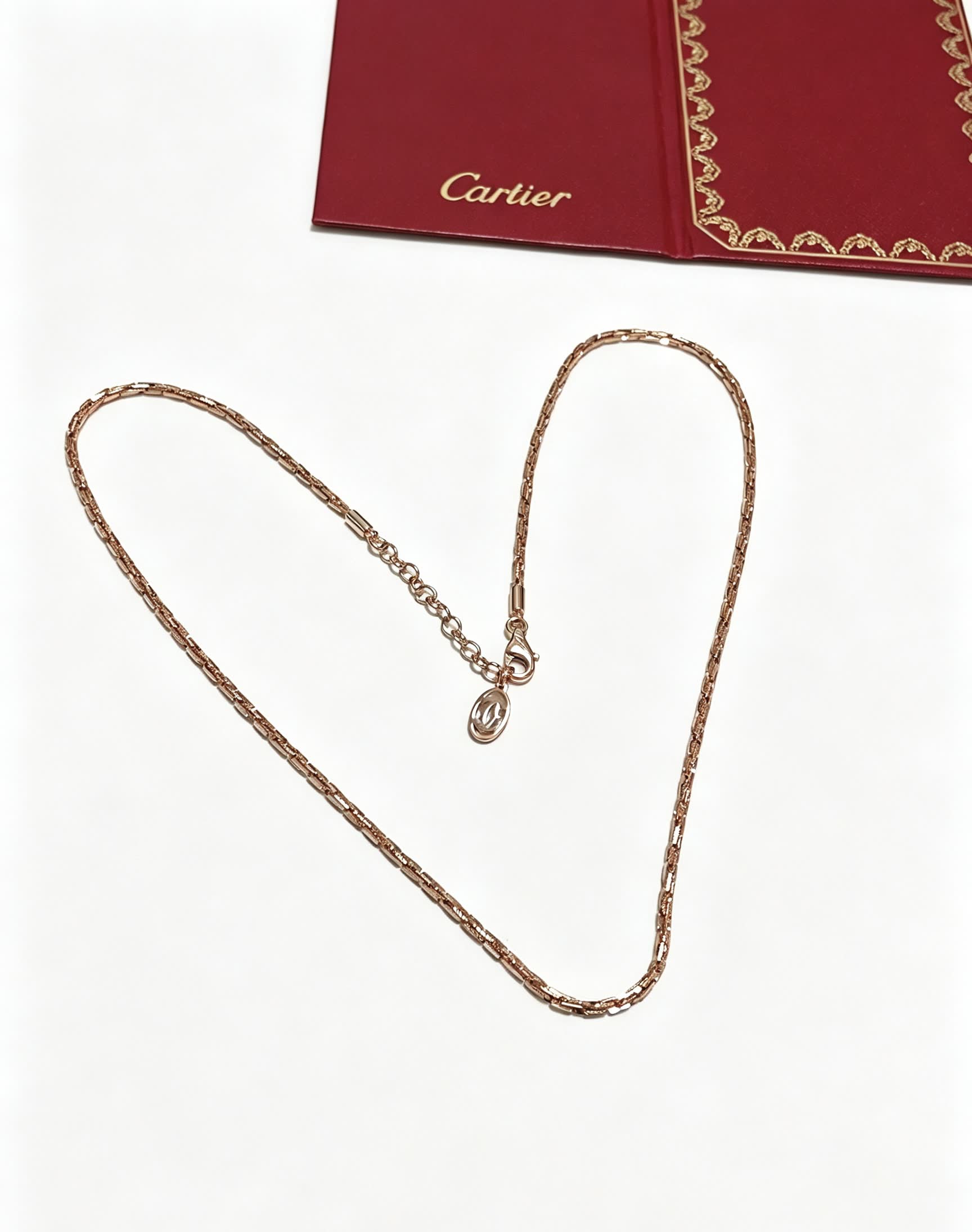 Cartier Rose Gold Chain Necklace
