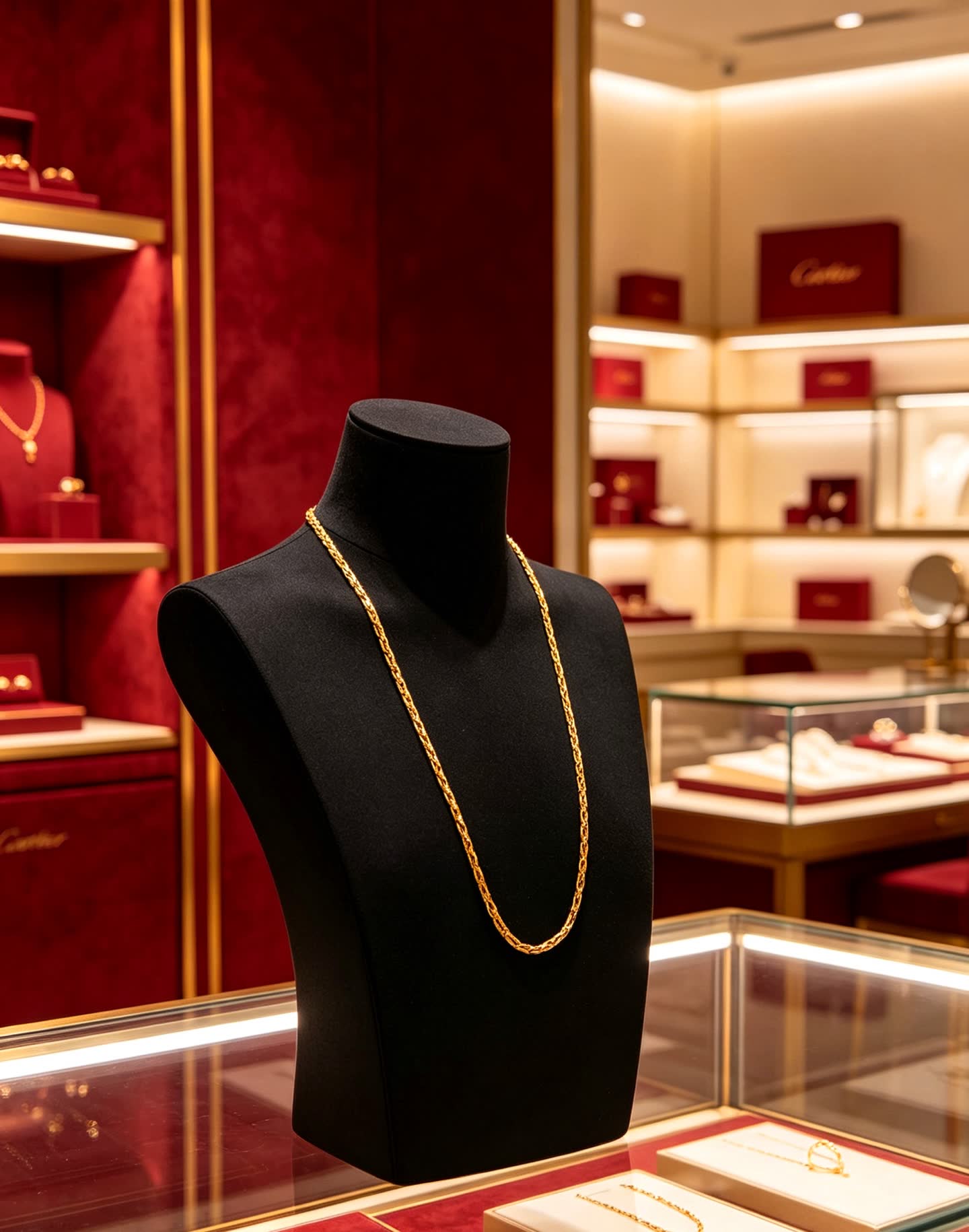 Cartier Gold Chain Necklace