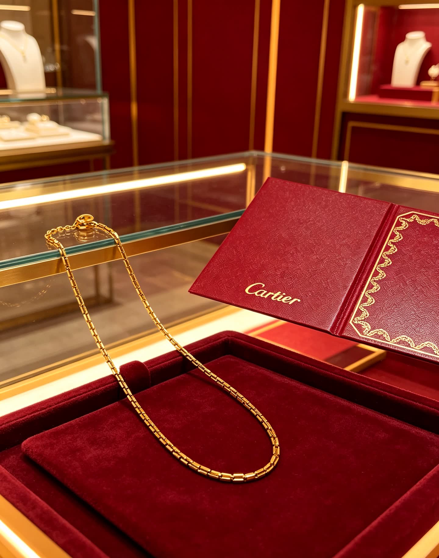 Cartier Gold Chain Necklace
