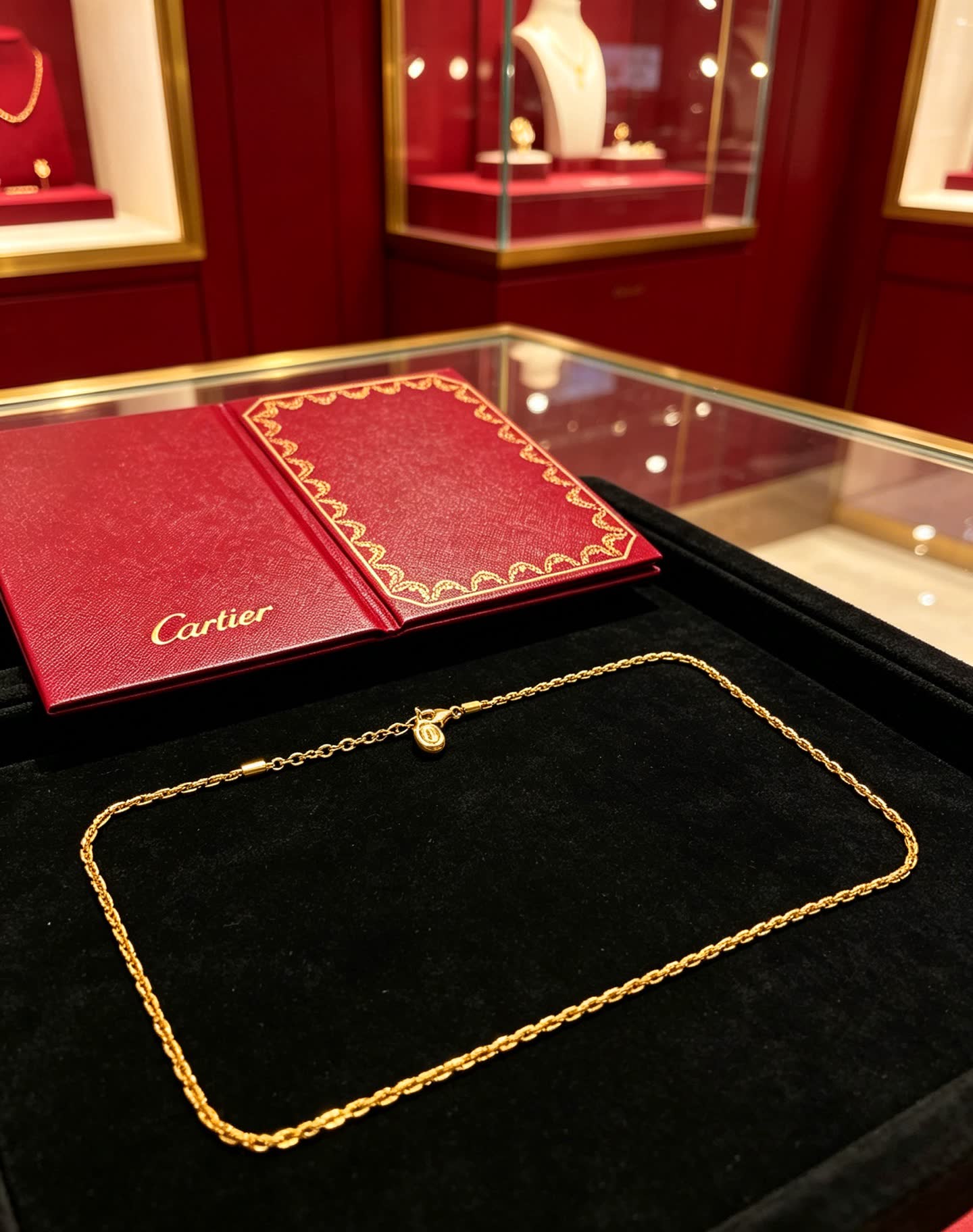 Cartier Gold Chain Necklace