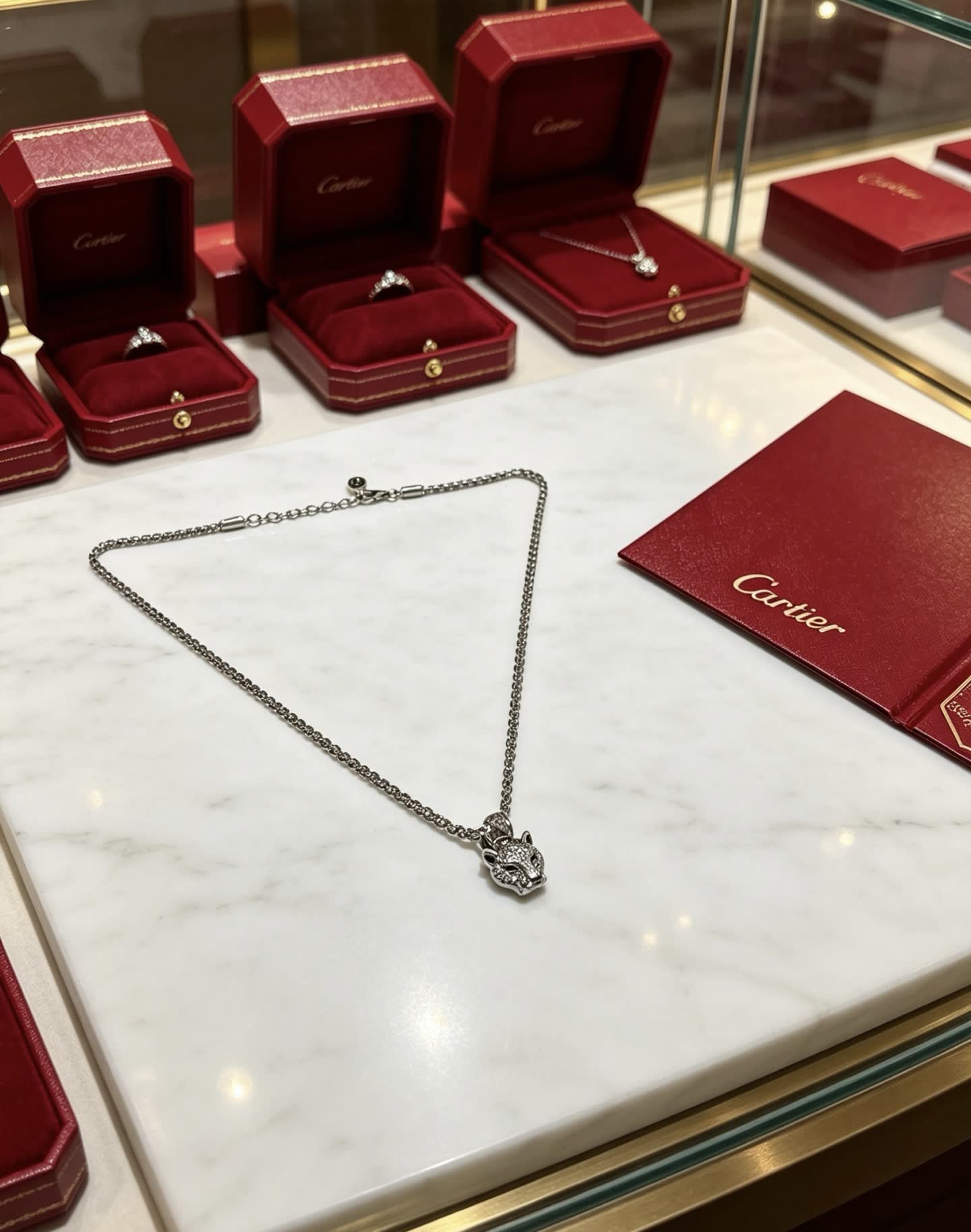Cartier Panthere Diamond Necklace