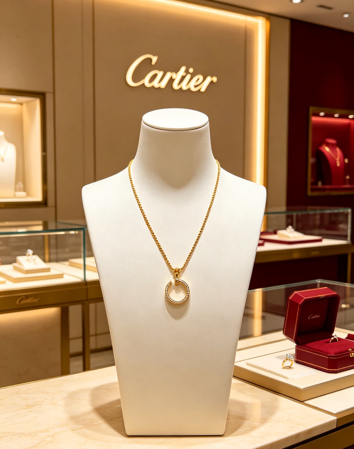 Cartier Love Circle Pendant Necklace