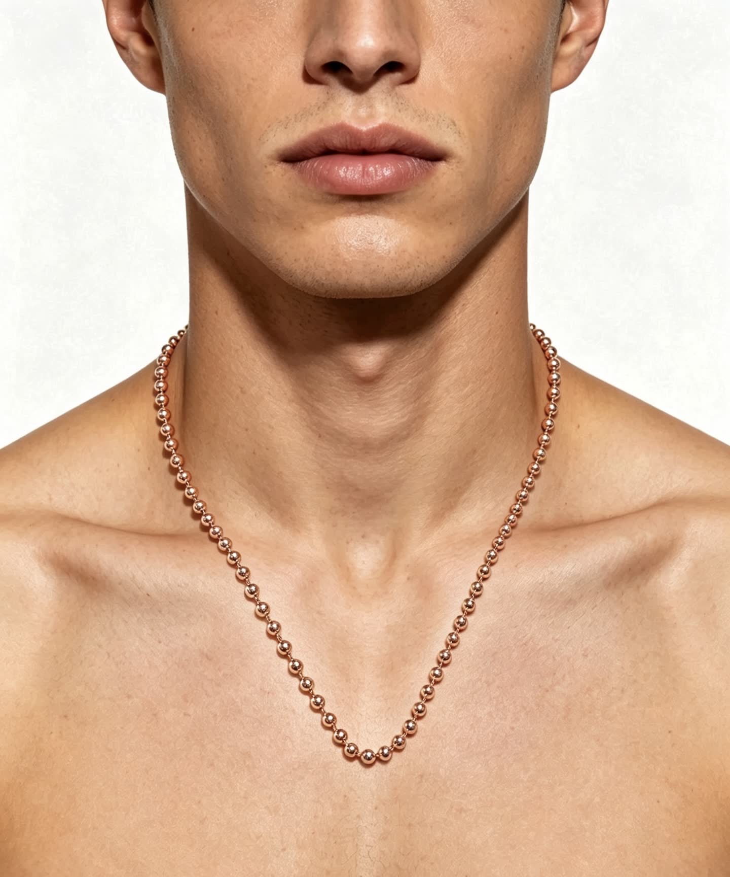 Cartier Rose Gold Beaded Necklace