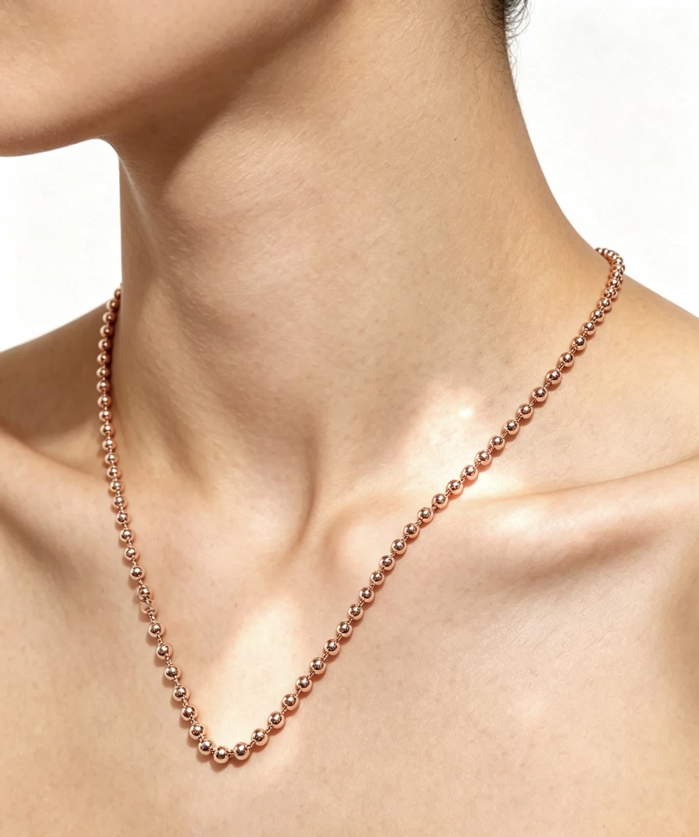 Cartier Rose Gold Beaded Necklace