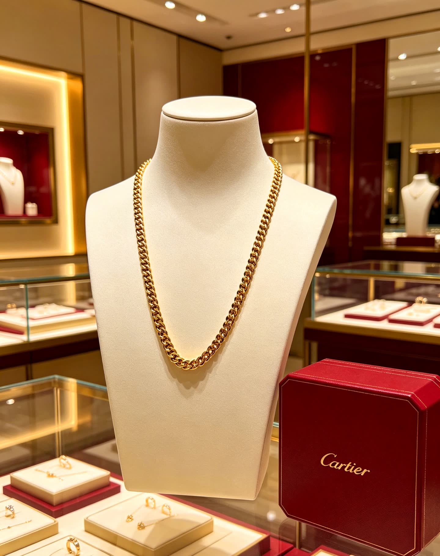 Cartier Gold Chain Necklace Cartier Gold Chain Necklace