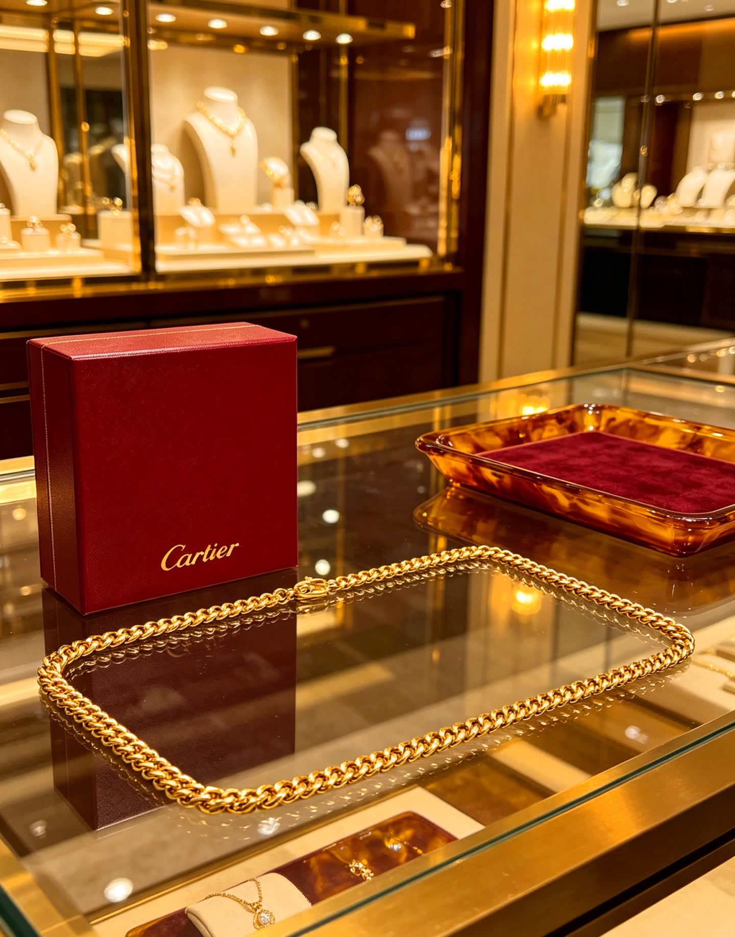 Cartier Gold Chain Necklace