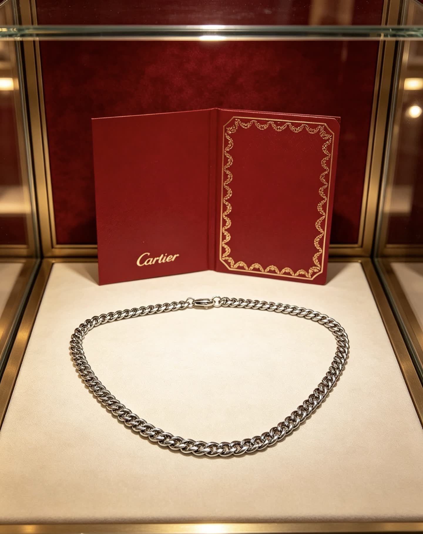 Cartier Silver Chain Necklace