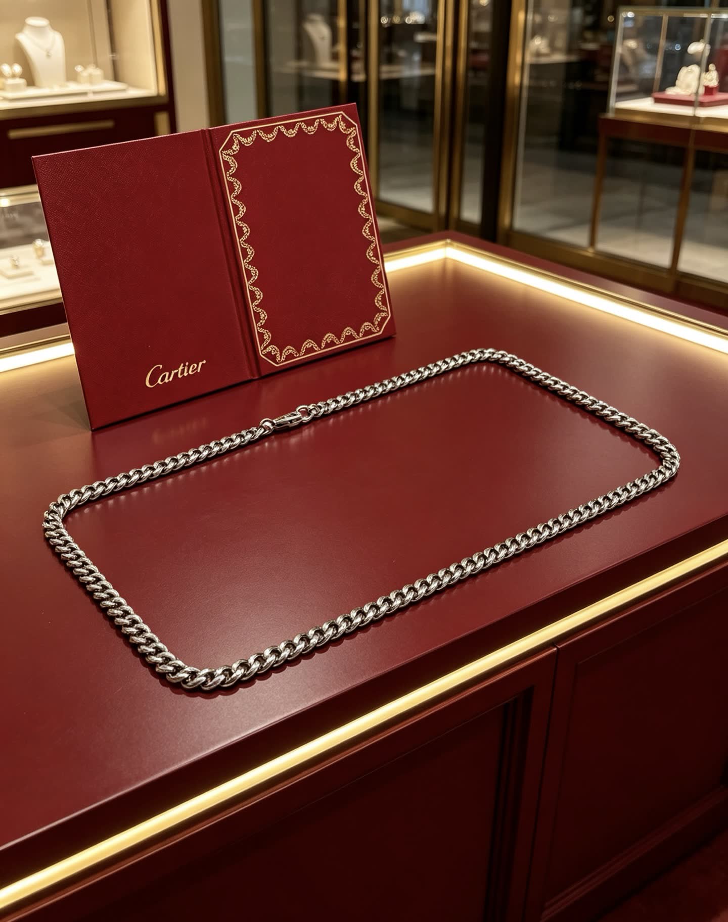 Cartier Silver Chain Necklace
