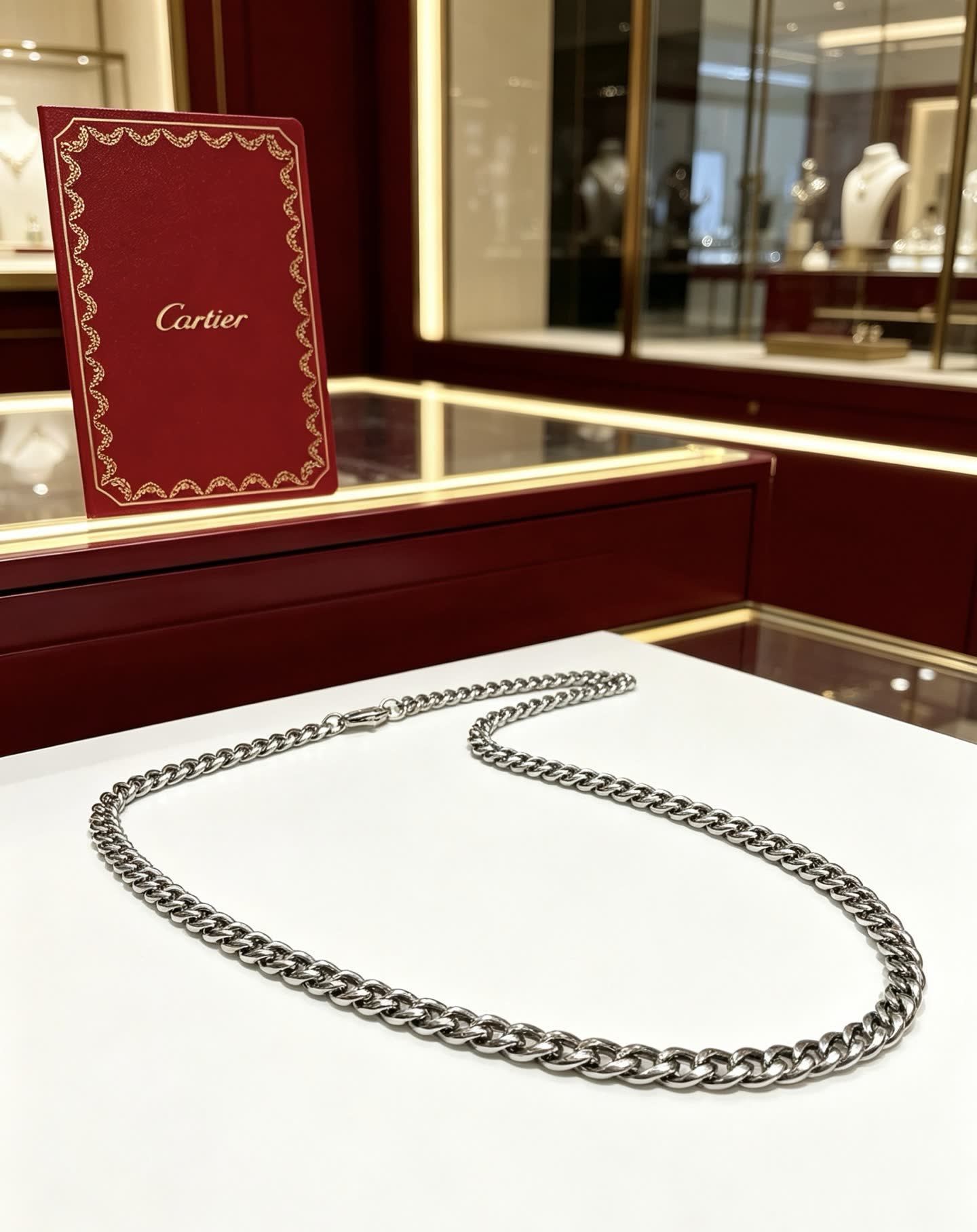 Cartier Silver Chain Necklace