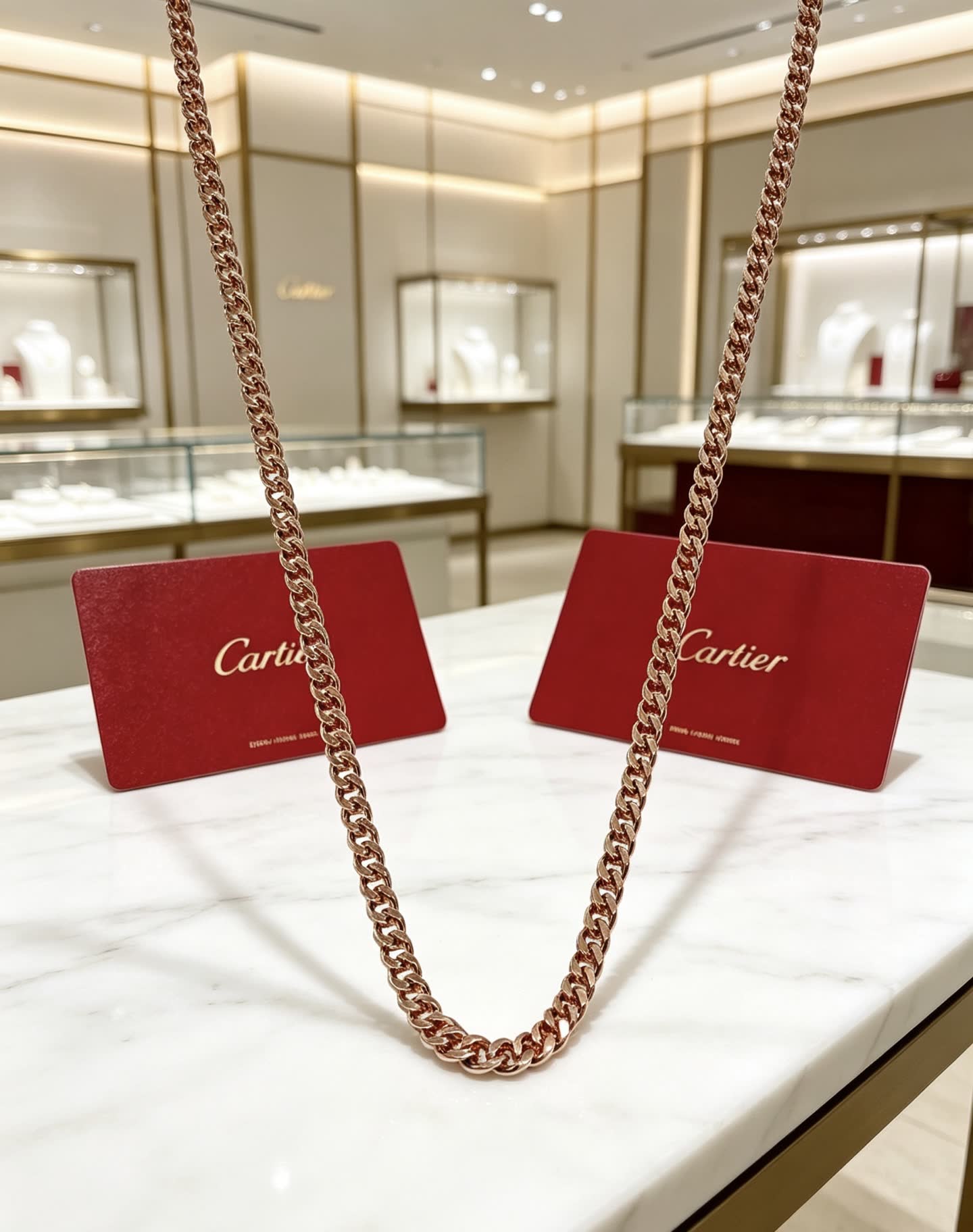 Cartier Gold Chain Necklace