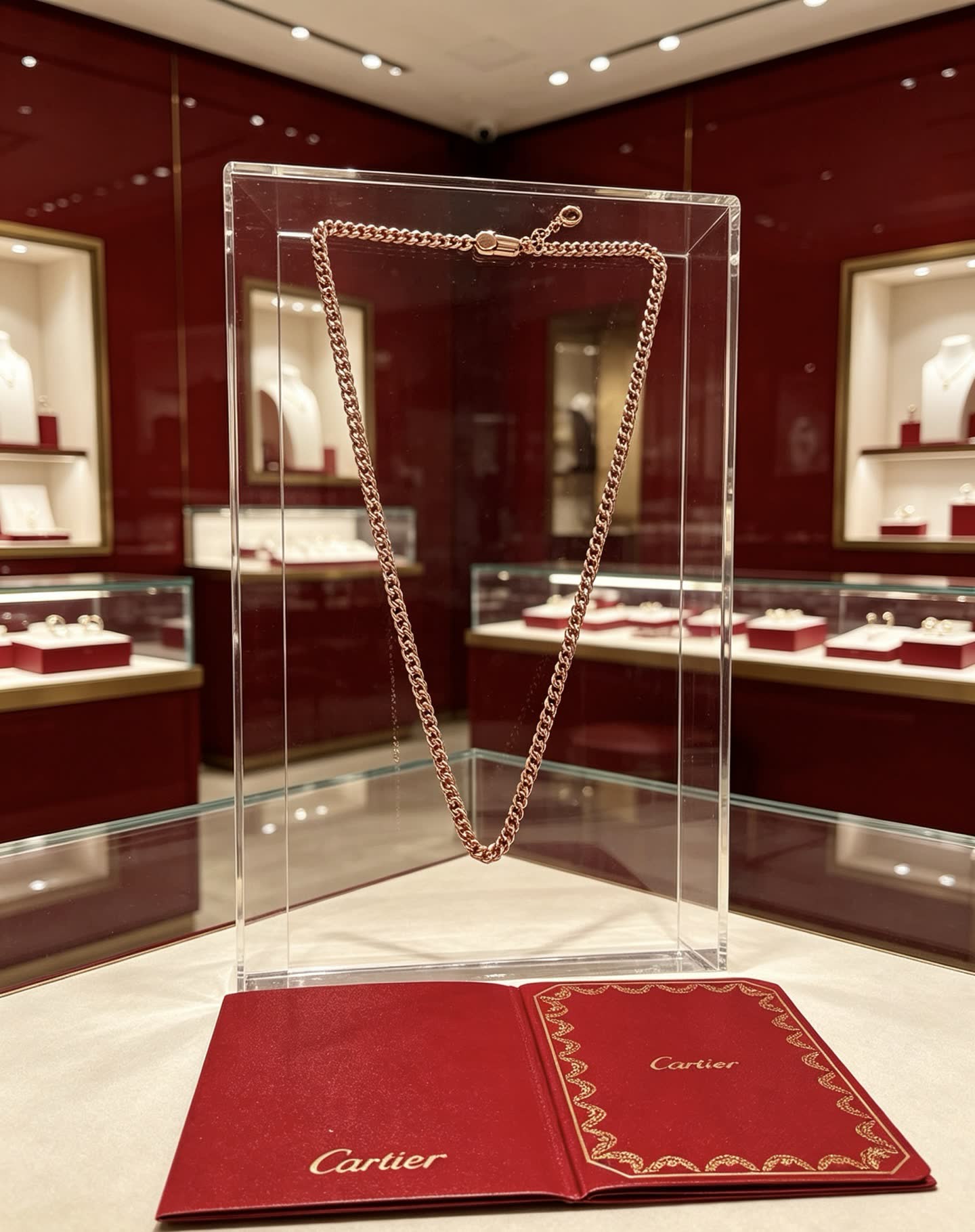 Cartier Gold Chain Necklace