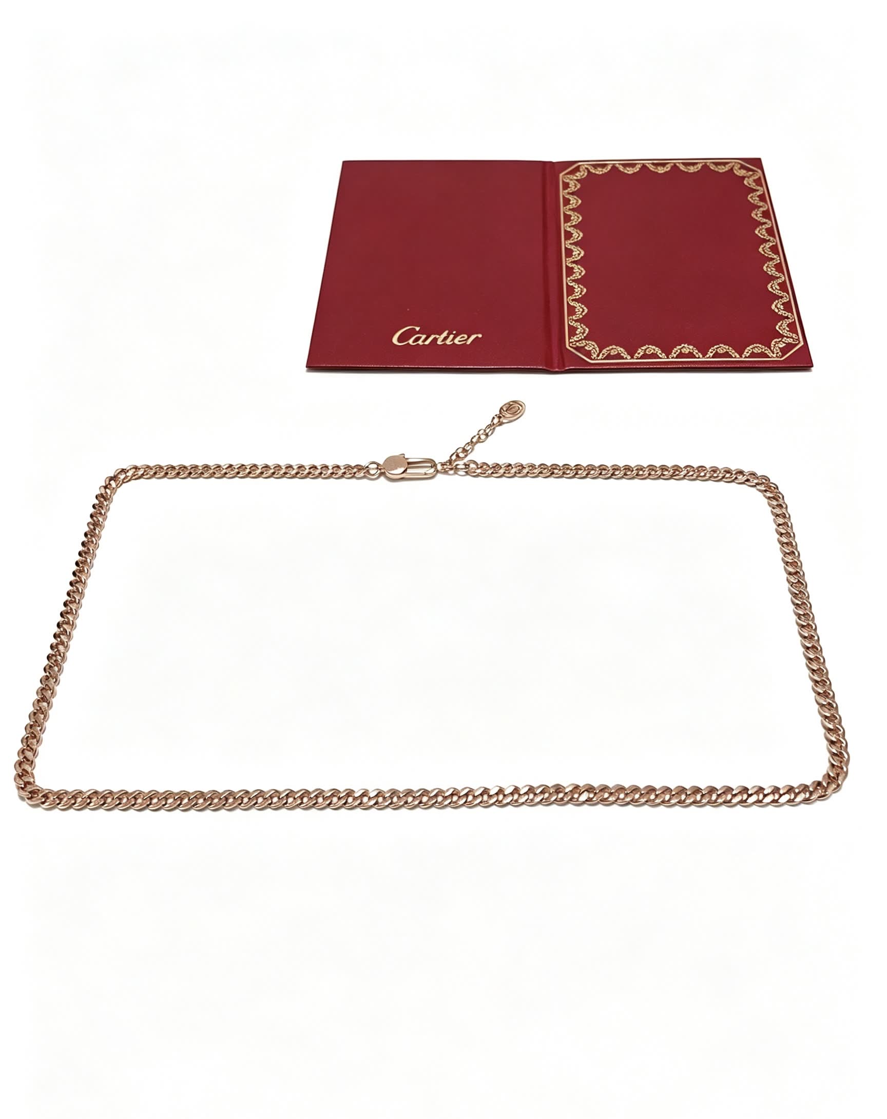 Cartier Gold Chain Necklace