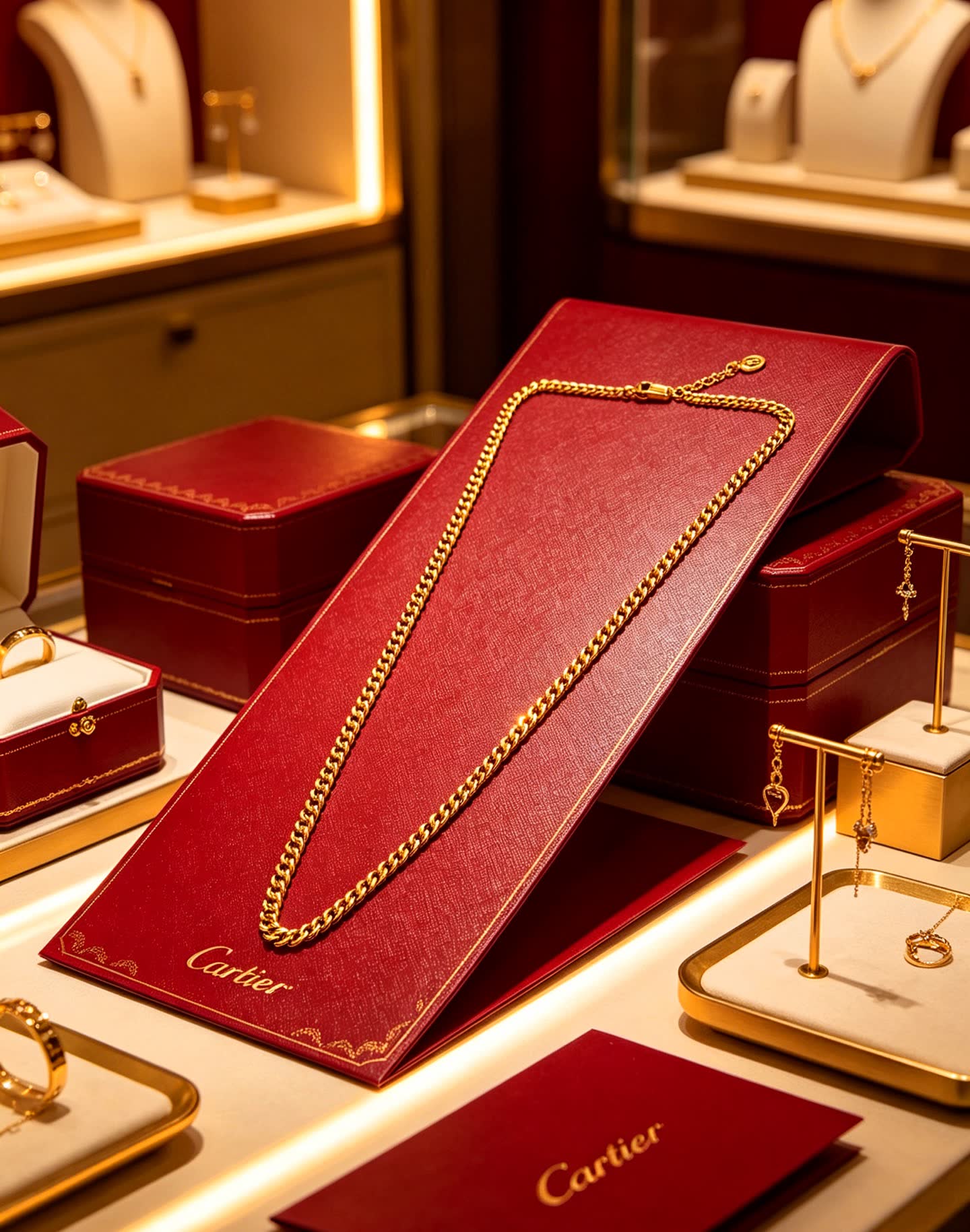 Cartier Gold Chain Necklace Cartier Gold Chain Necklace