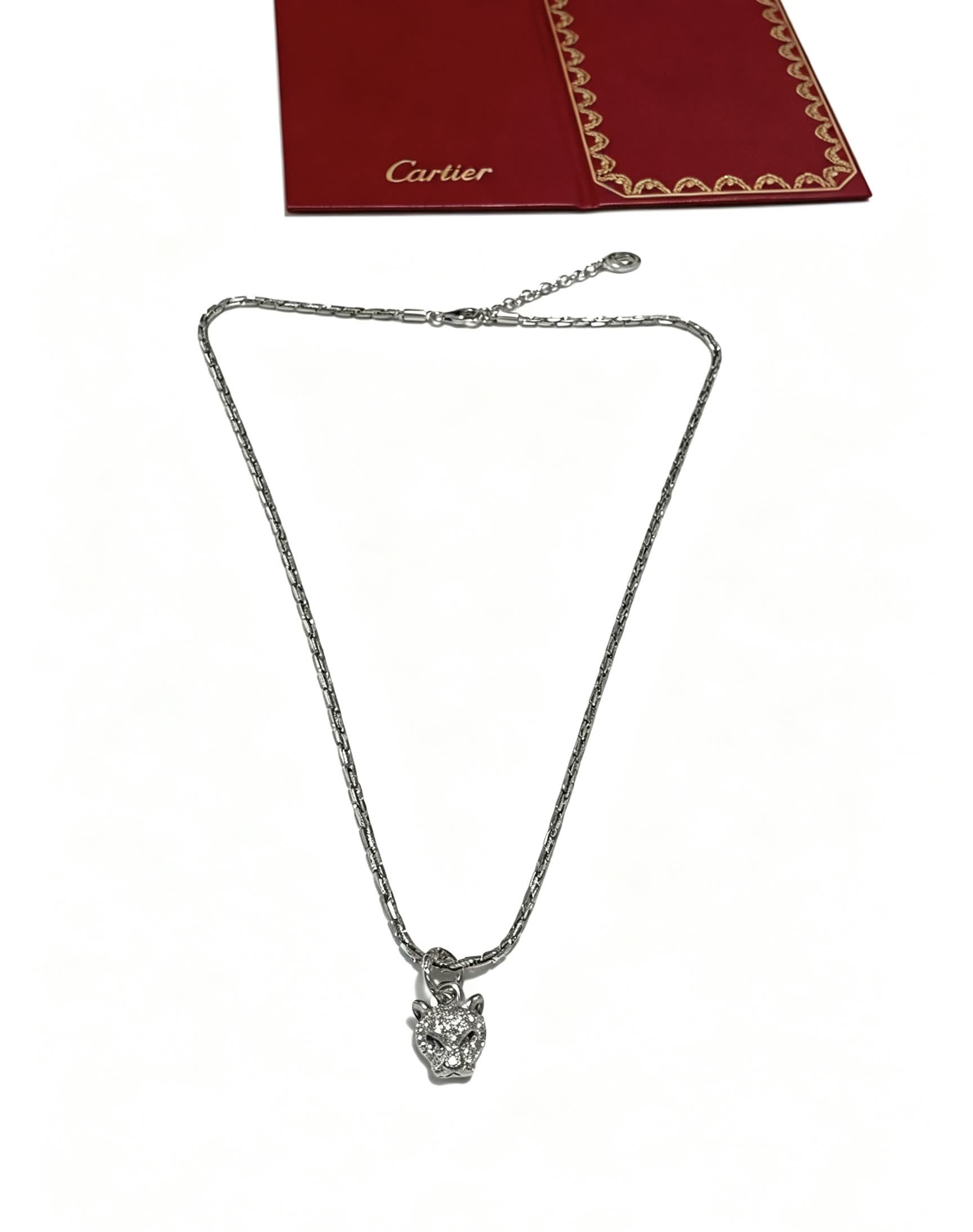 Cartier Panthere de Cartier Diamond Pendant Necklace