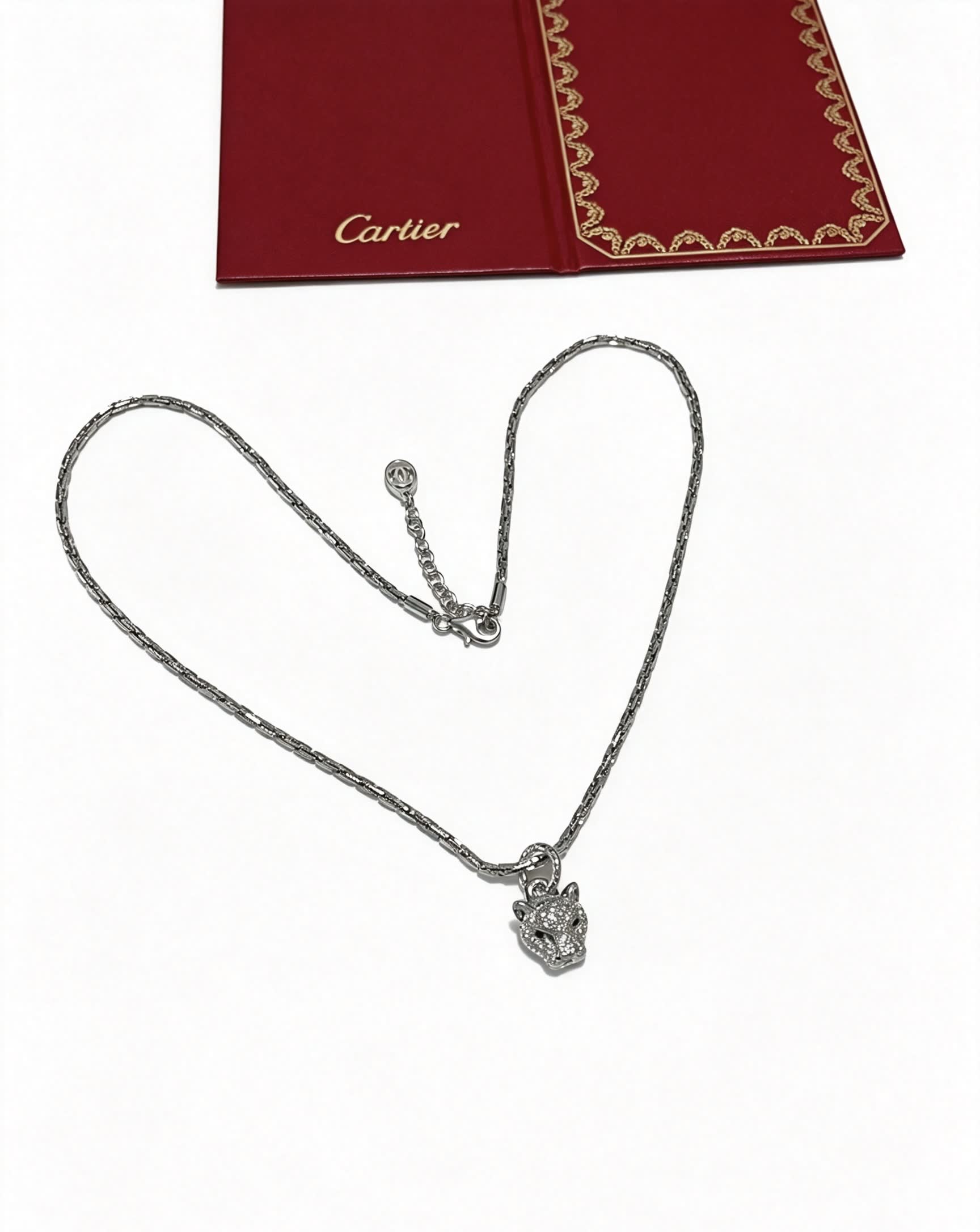 Cartier Panthere de Cartier Diamond Pendant Necklace