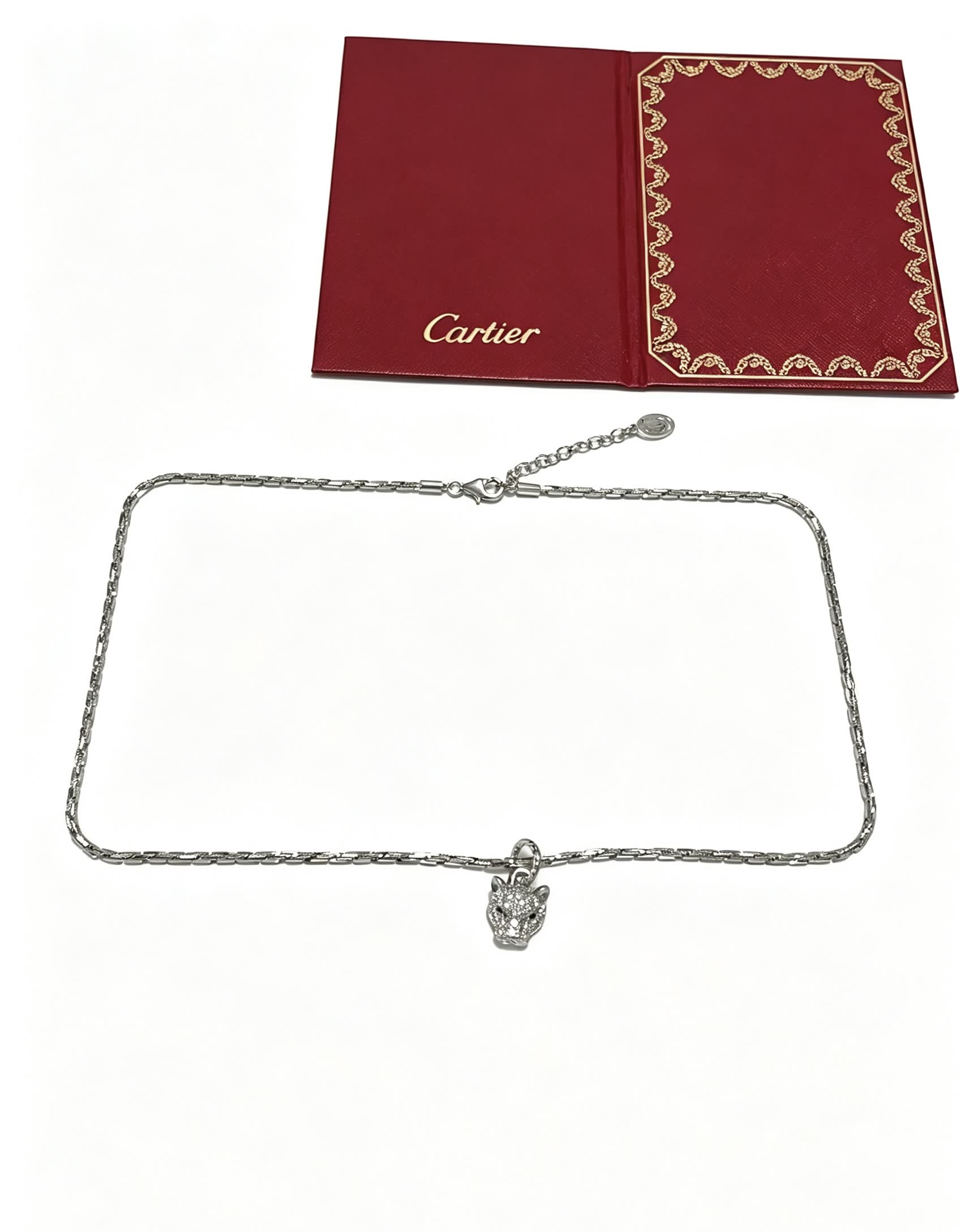 Cartier Panthere de Cartier Diamond Pendant Necklace