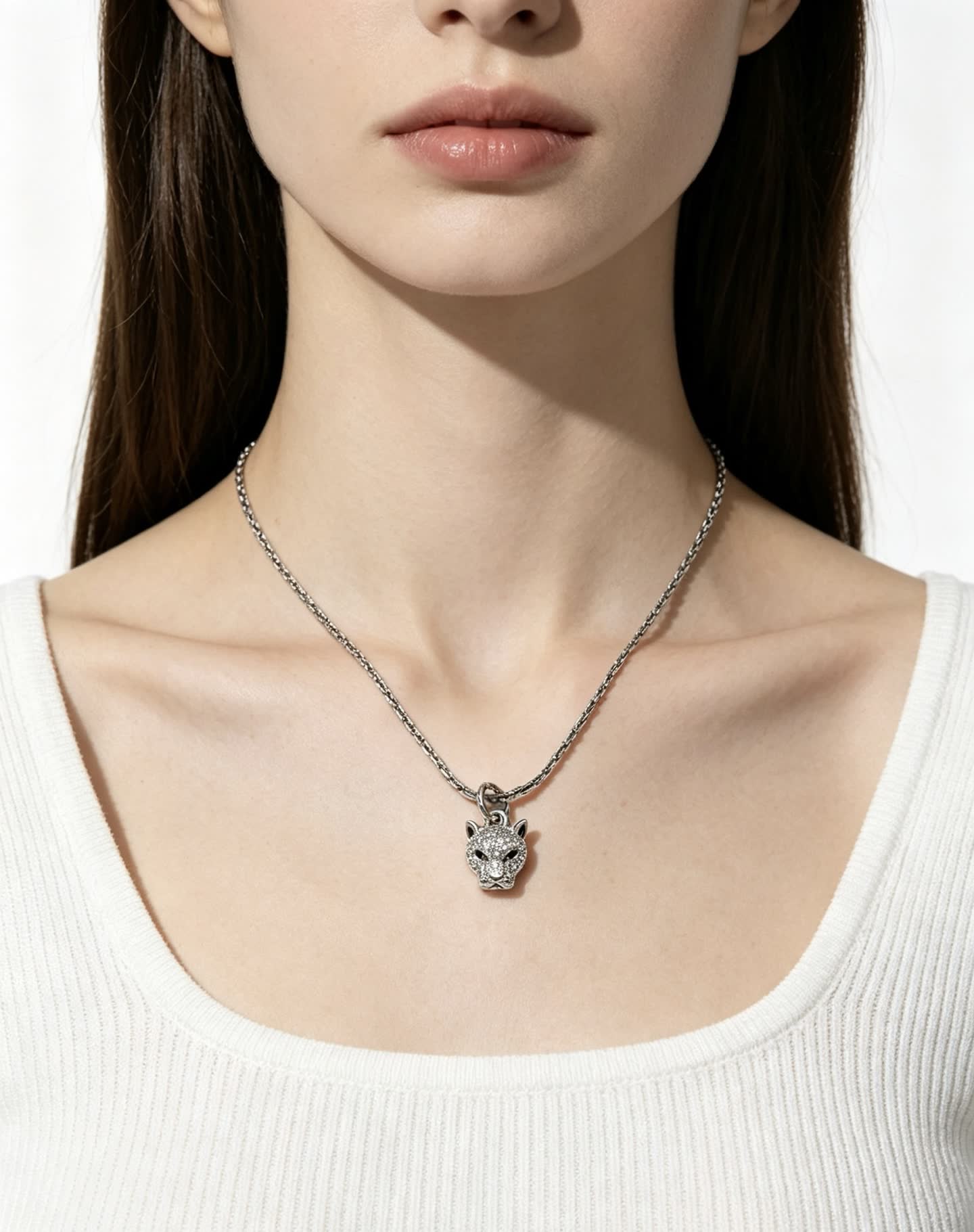 Cartier Panthere de Cartier Diamond Pendant Necklace