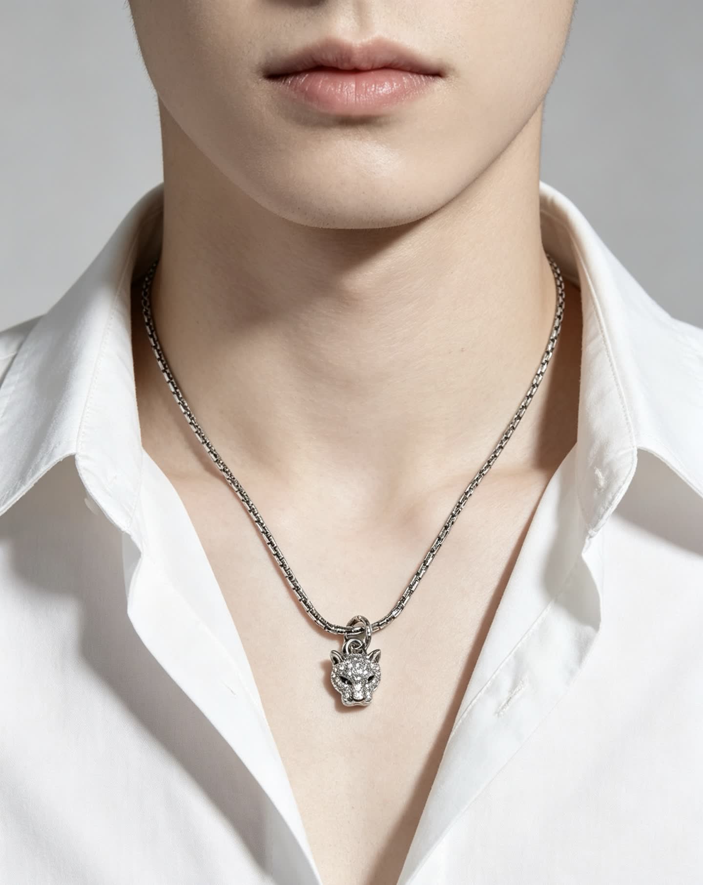 Cartier Panthere de Cartier Diamond Pendant Necklace