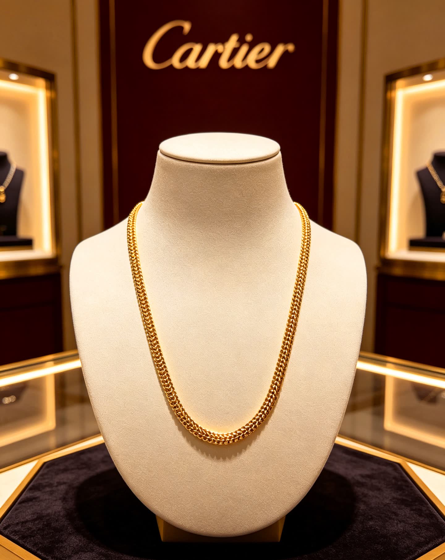 Cartier Gold Chain Necklace