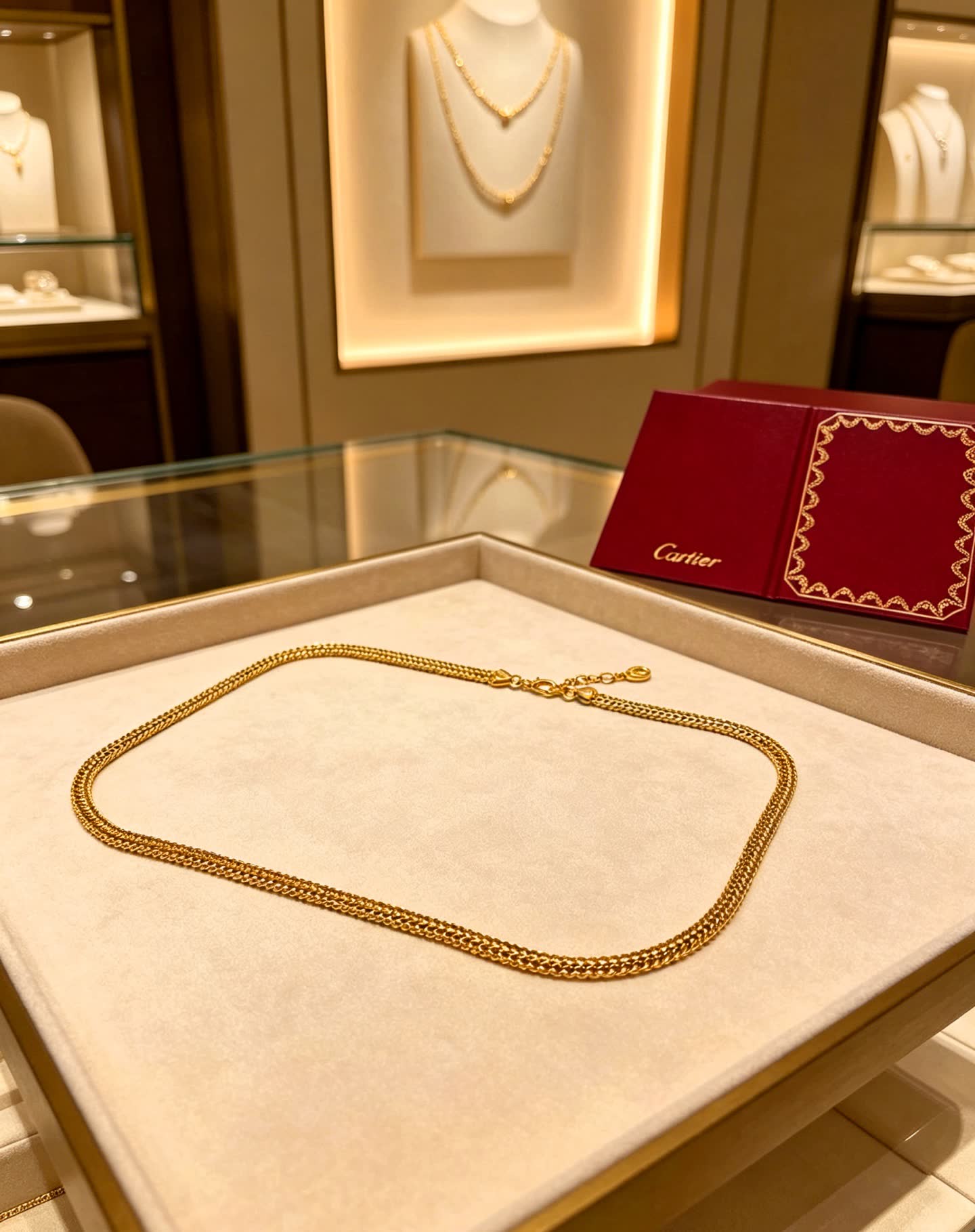 Cartier Gold Chain Necklace