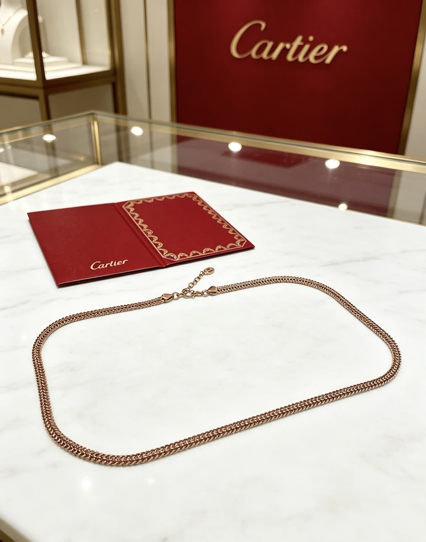 Cartier Gold Chain Necklace