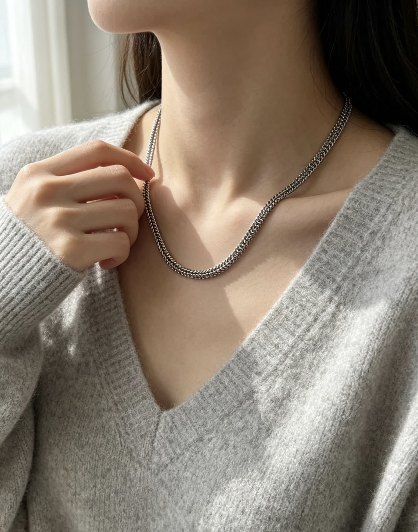 Cartier Silver Chain Necklace