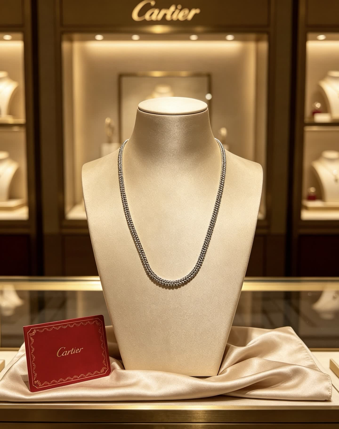 Cartier Silver Chain Necklace