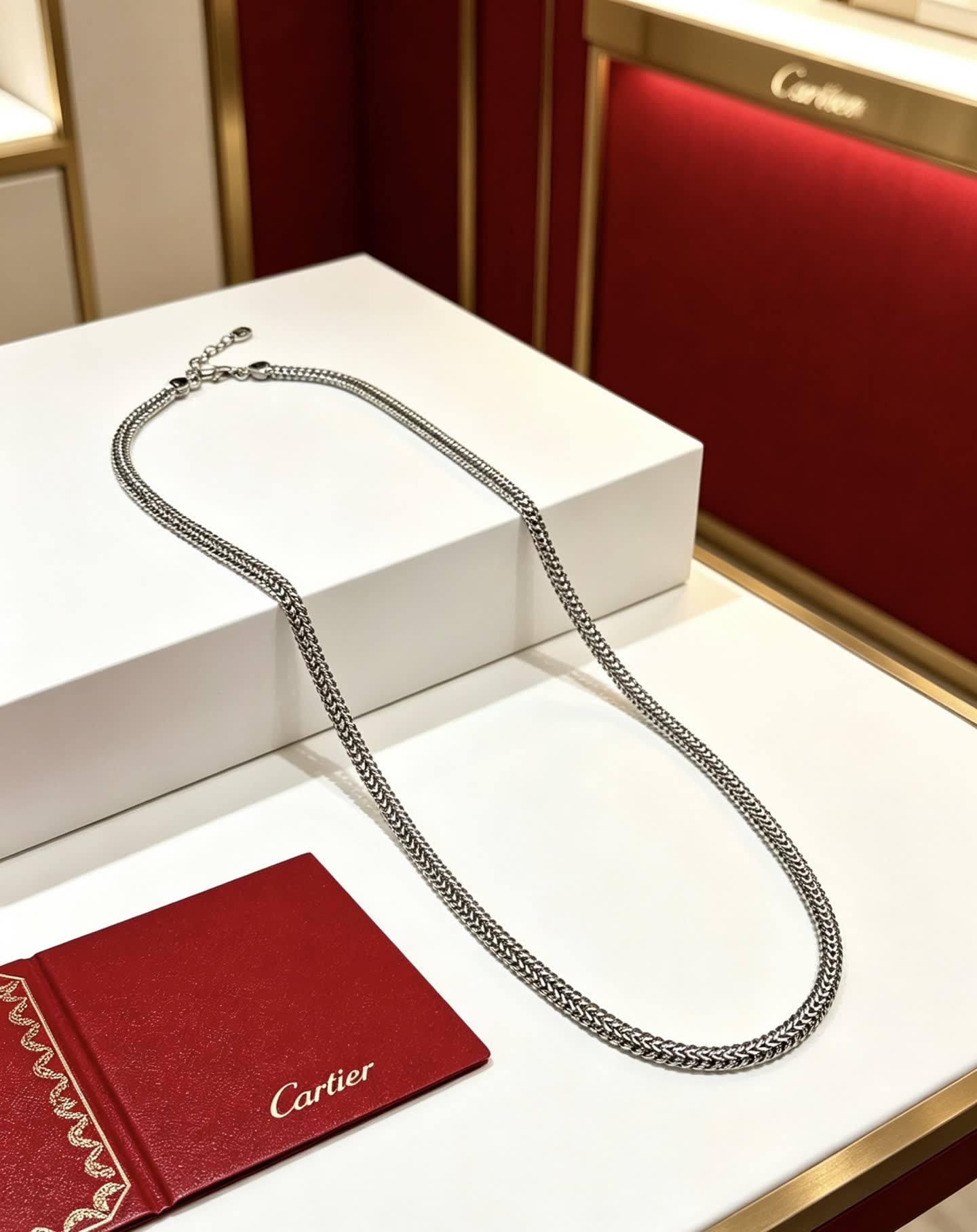 Cartier Silver Chain Necklace