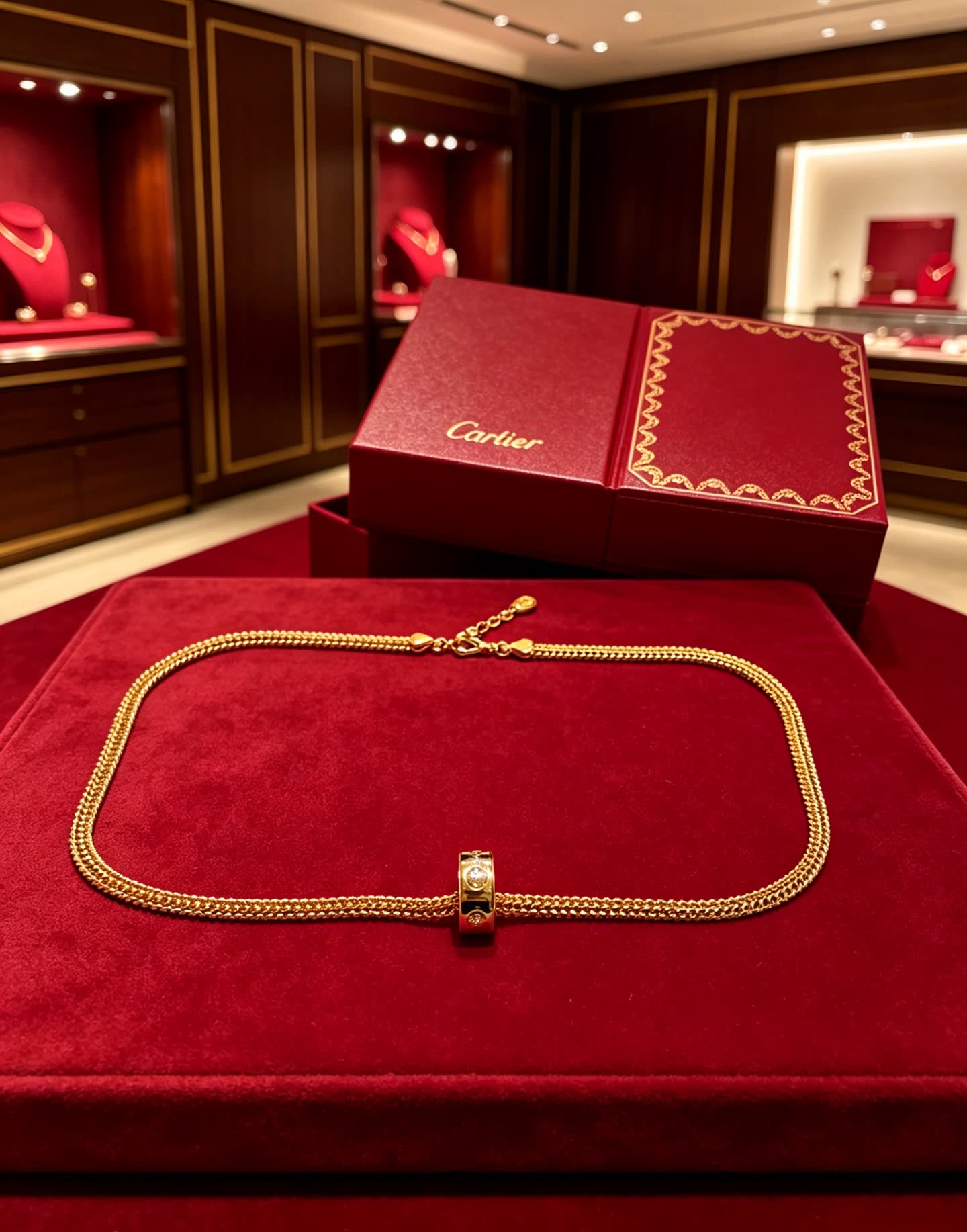 Cartier Gold Chain Necklace