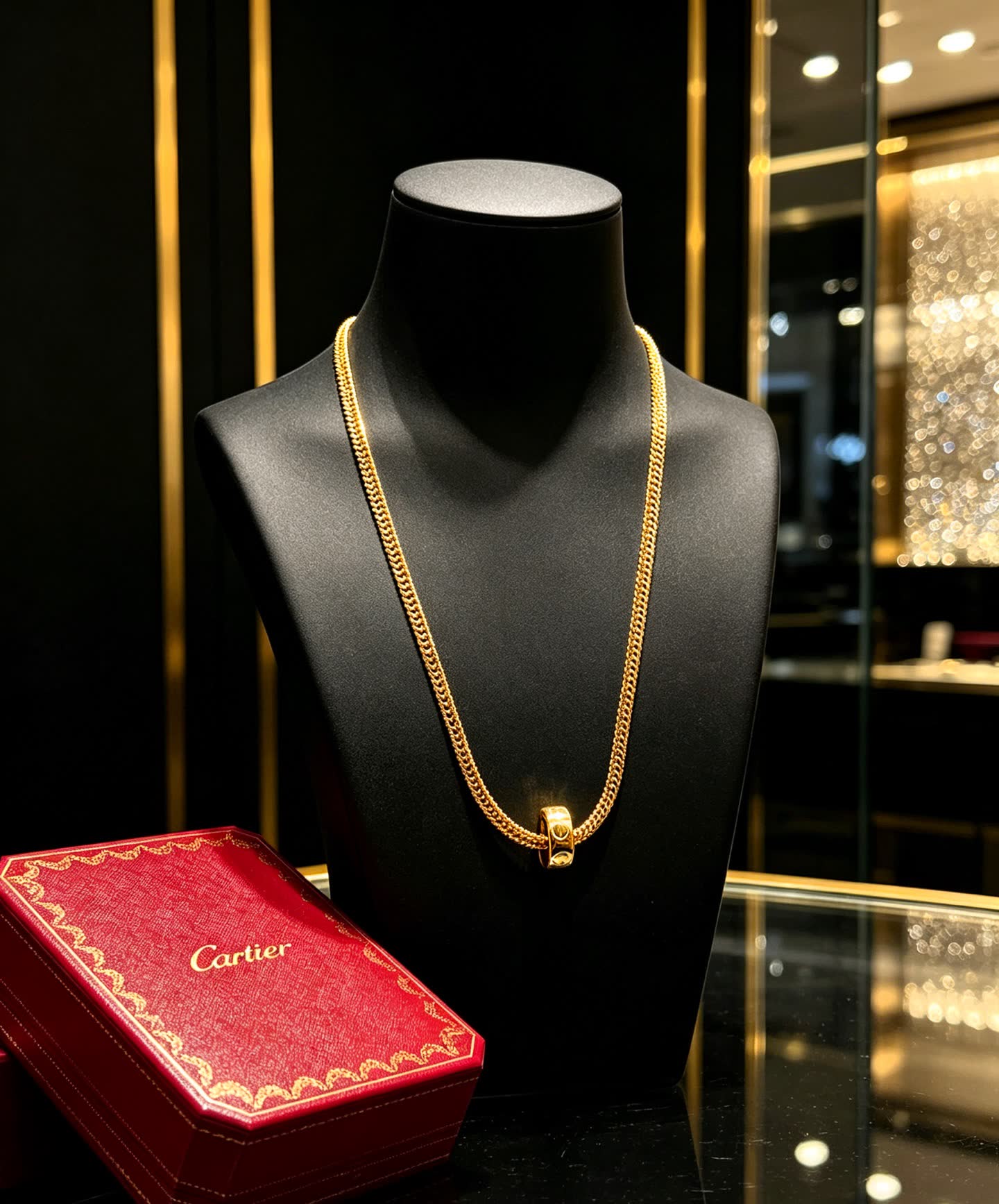 Cartier Gold Chain Necklace