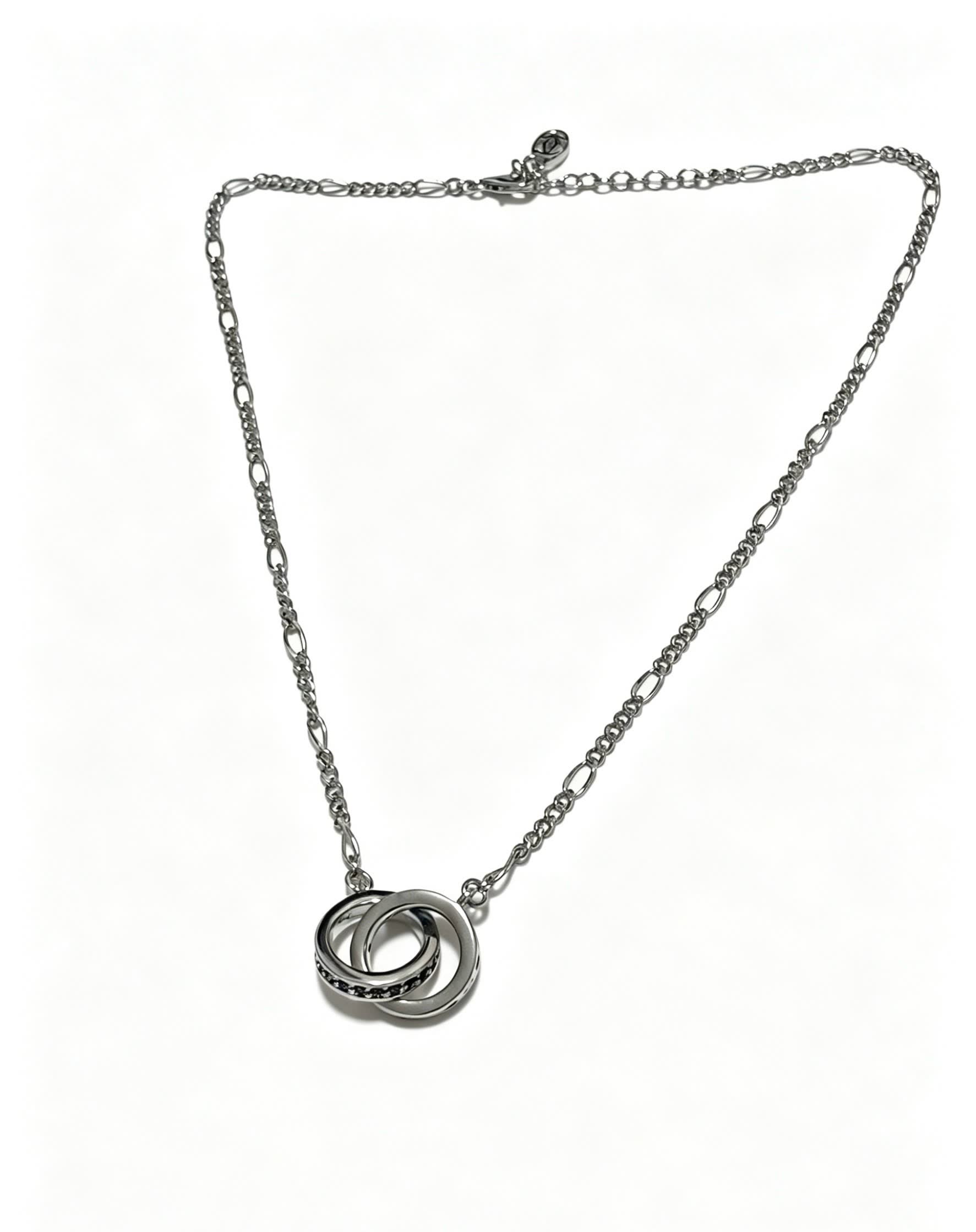 Cartier Silver Interlocking Rings Necklace Cartier Silver Interlocking Rings Necklace