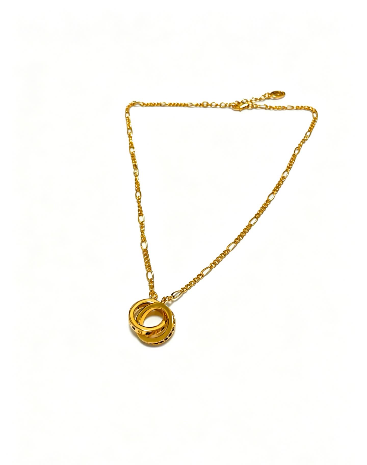Cartier Gold Interlocking Rings Necklace Cartier Gold Interlocking Rings Necklace