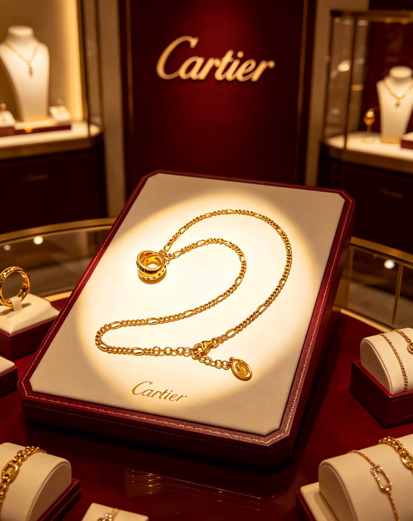 Cartier Trinity Ring Necklace