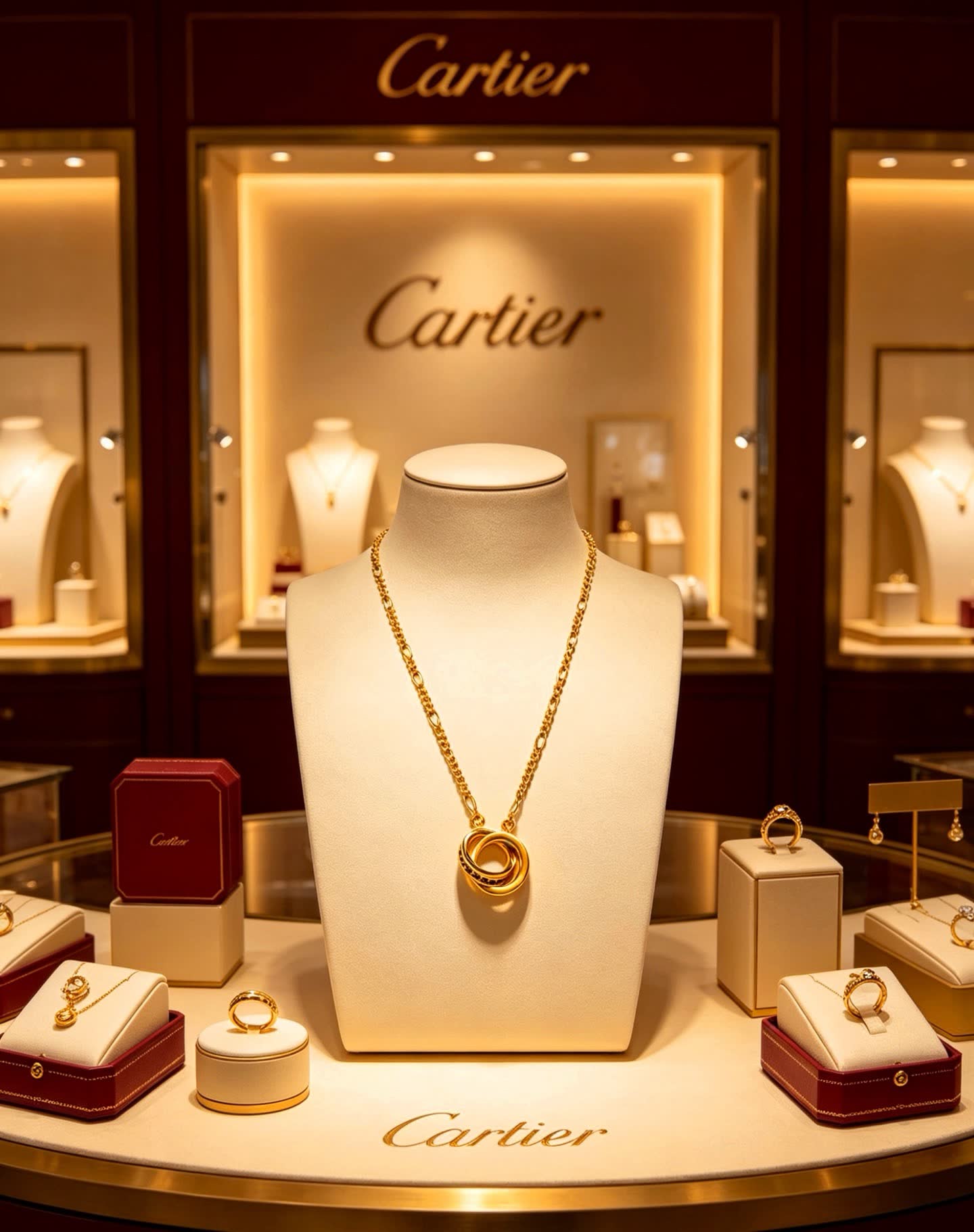 Cartier Trinity Ring Necklace