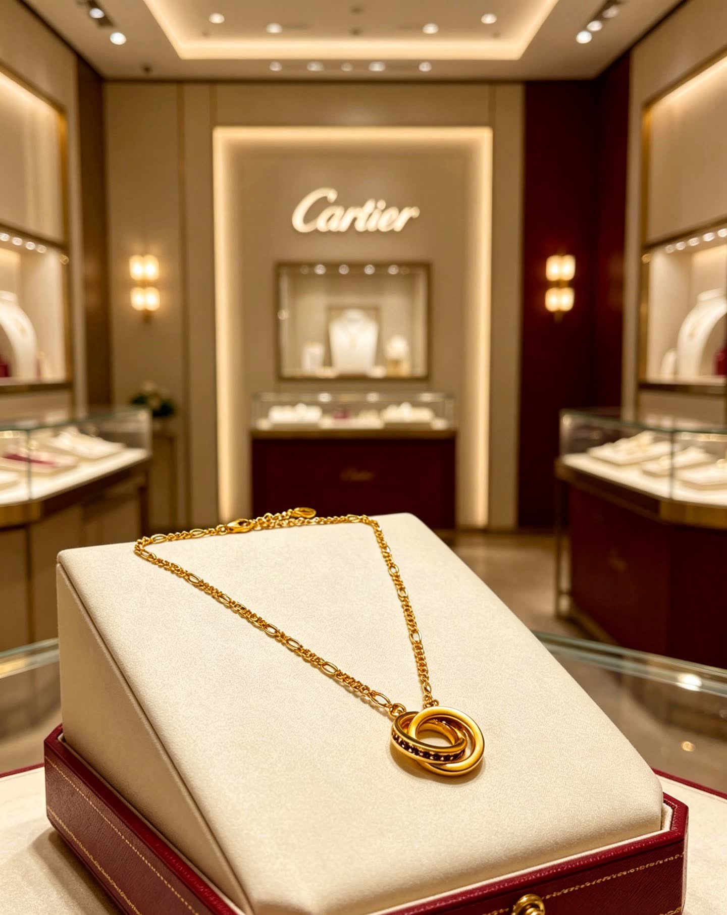 Cartier Trinity Ring Necklace