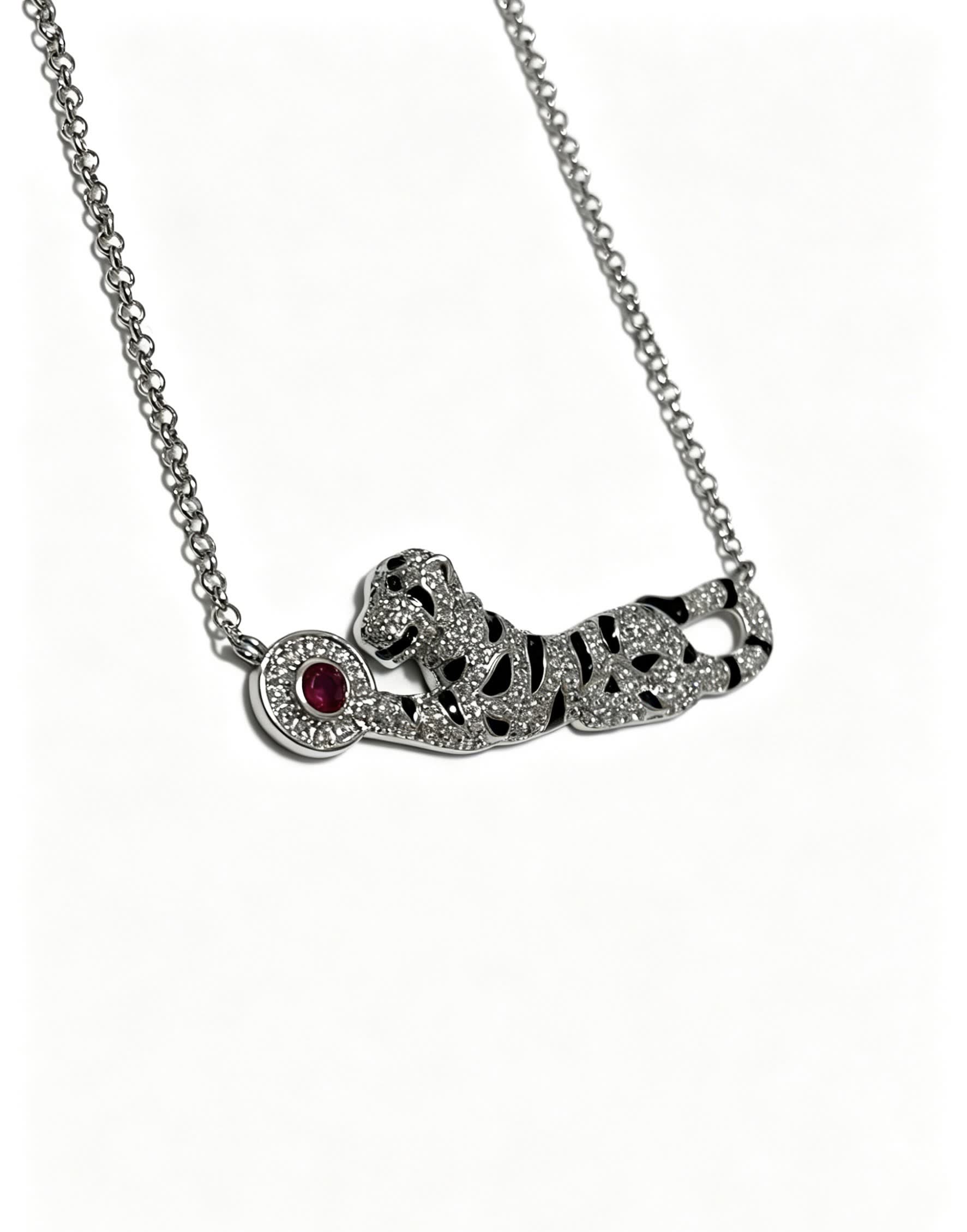 Cartier Happy Diamond Panther Necklace