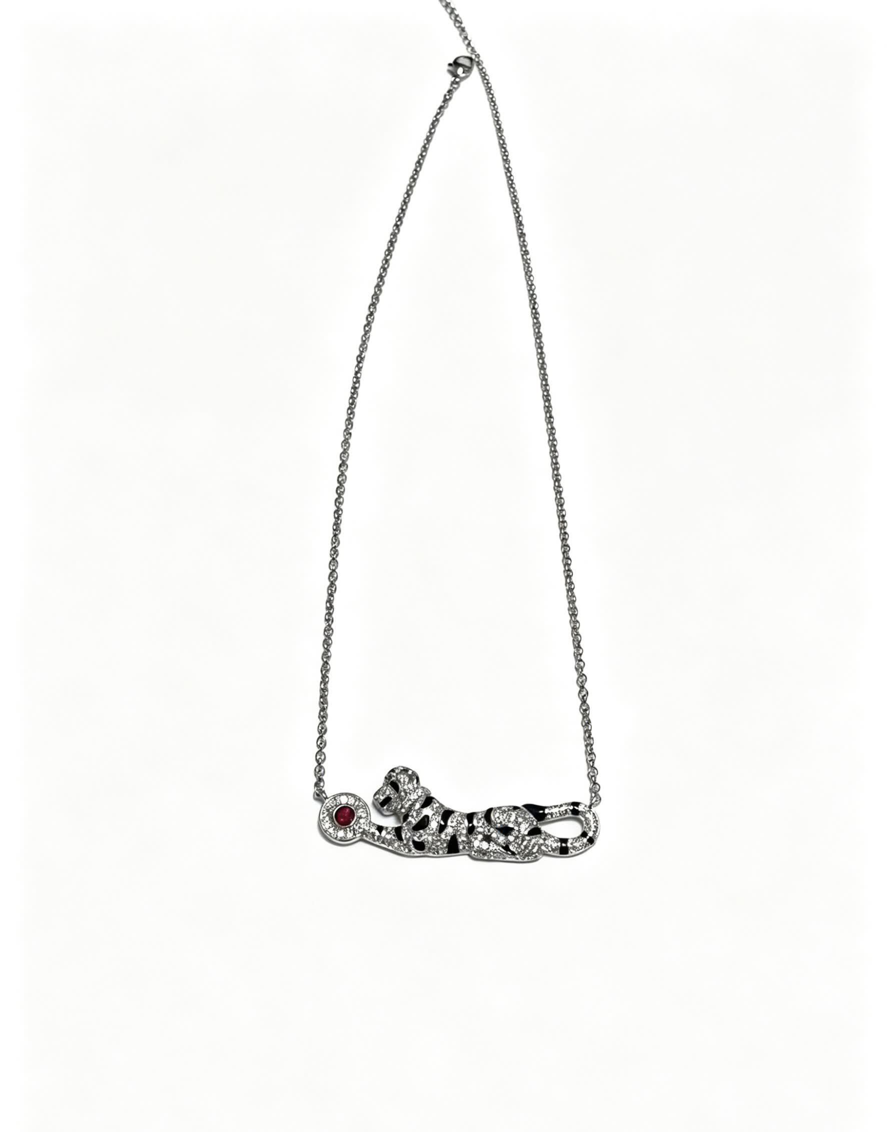 Cartier Happy Diamond Panther Necklace