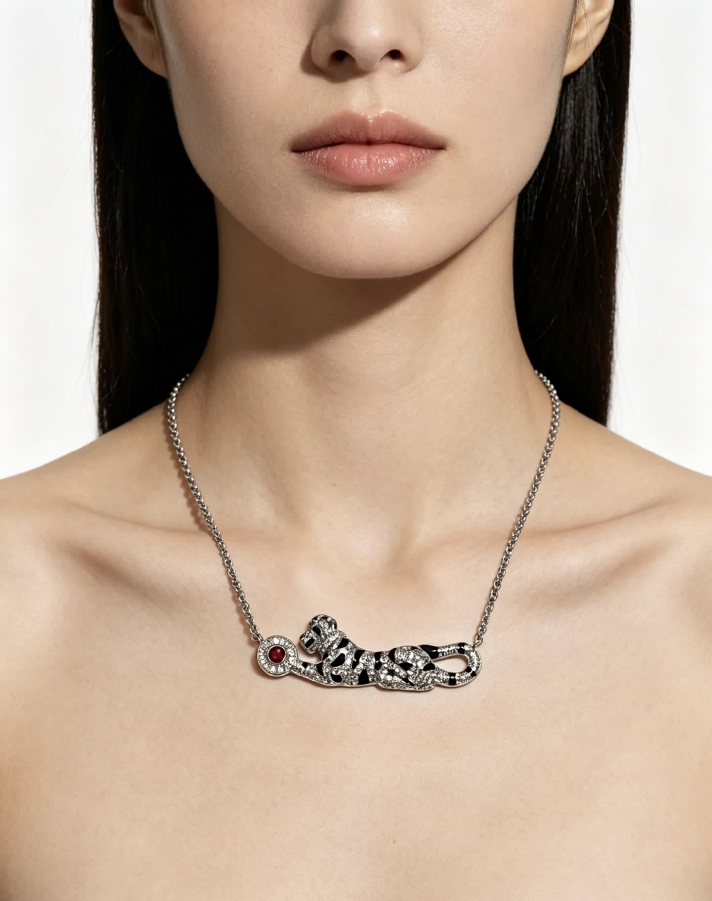 Cartier Happy Diamond Panther Necklace