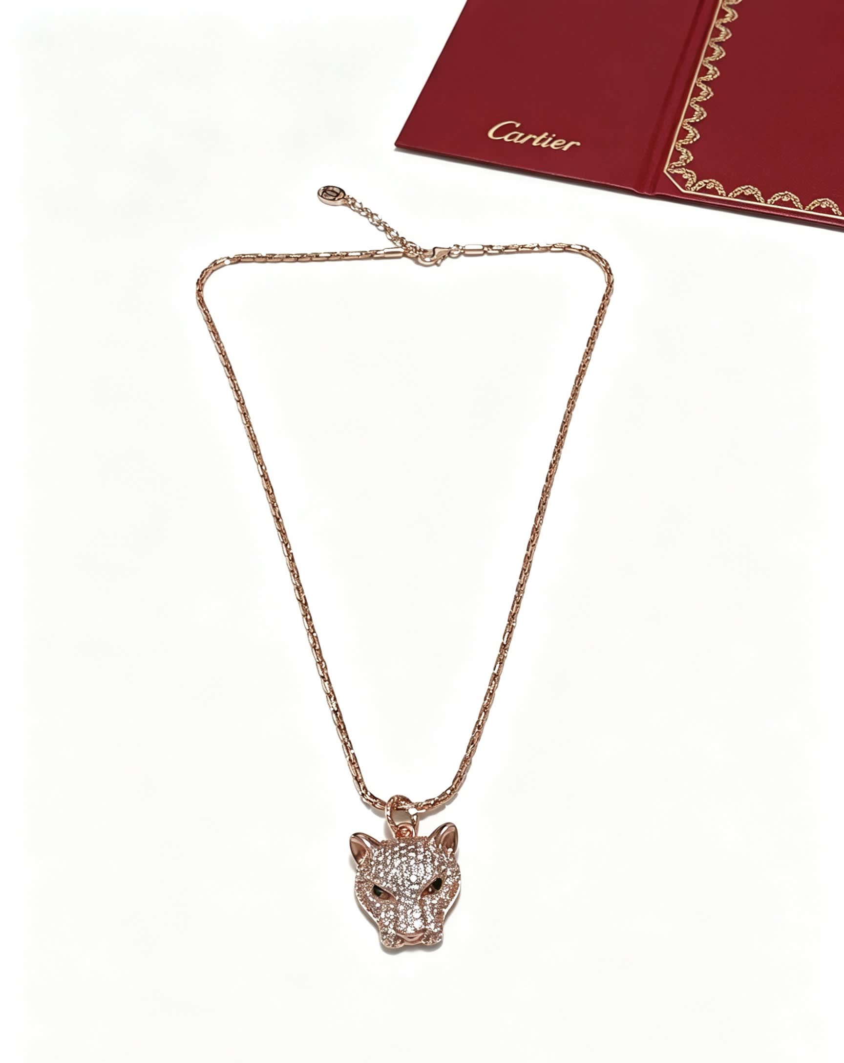 Cartier Panthere de Cartier Diamond Pendant Necklace