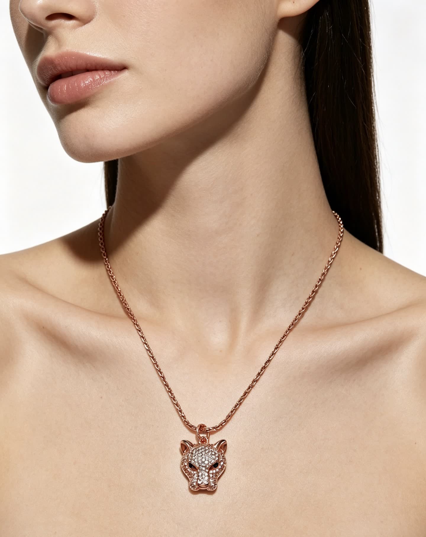 Cartier Panthere de Cartier Diamond Pendant Necklace